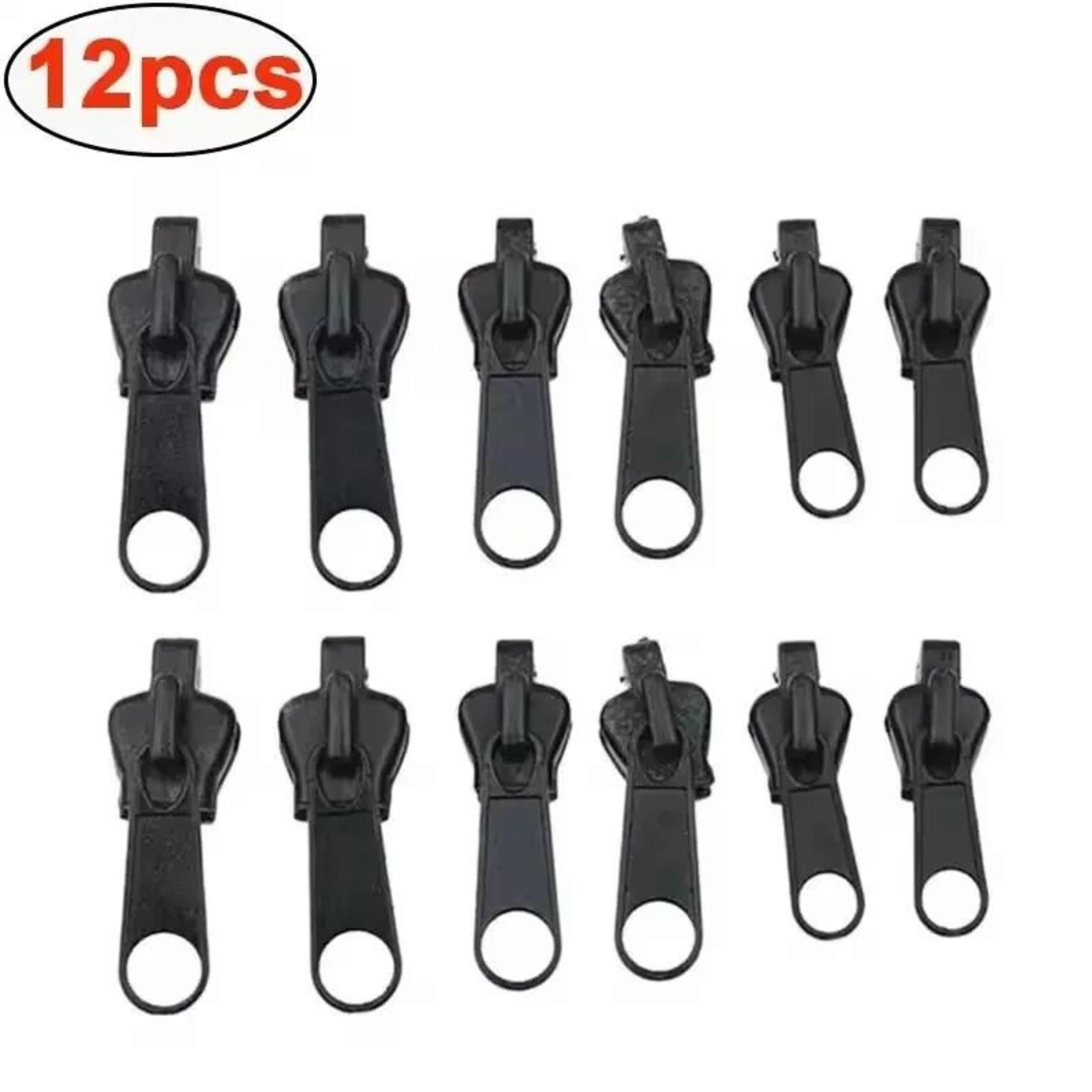 ZipRescue Instant Zipper Repair Kit Universal Replacement Sliders 3 Sizes 2