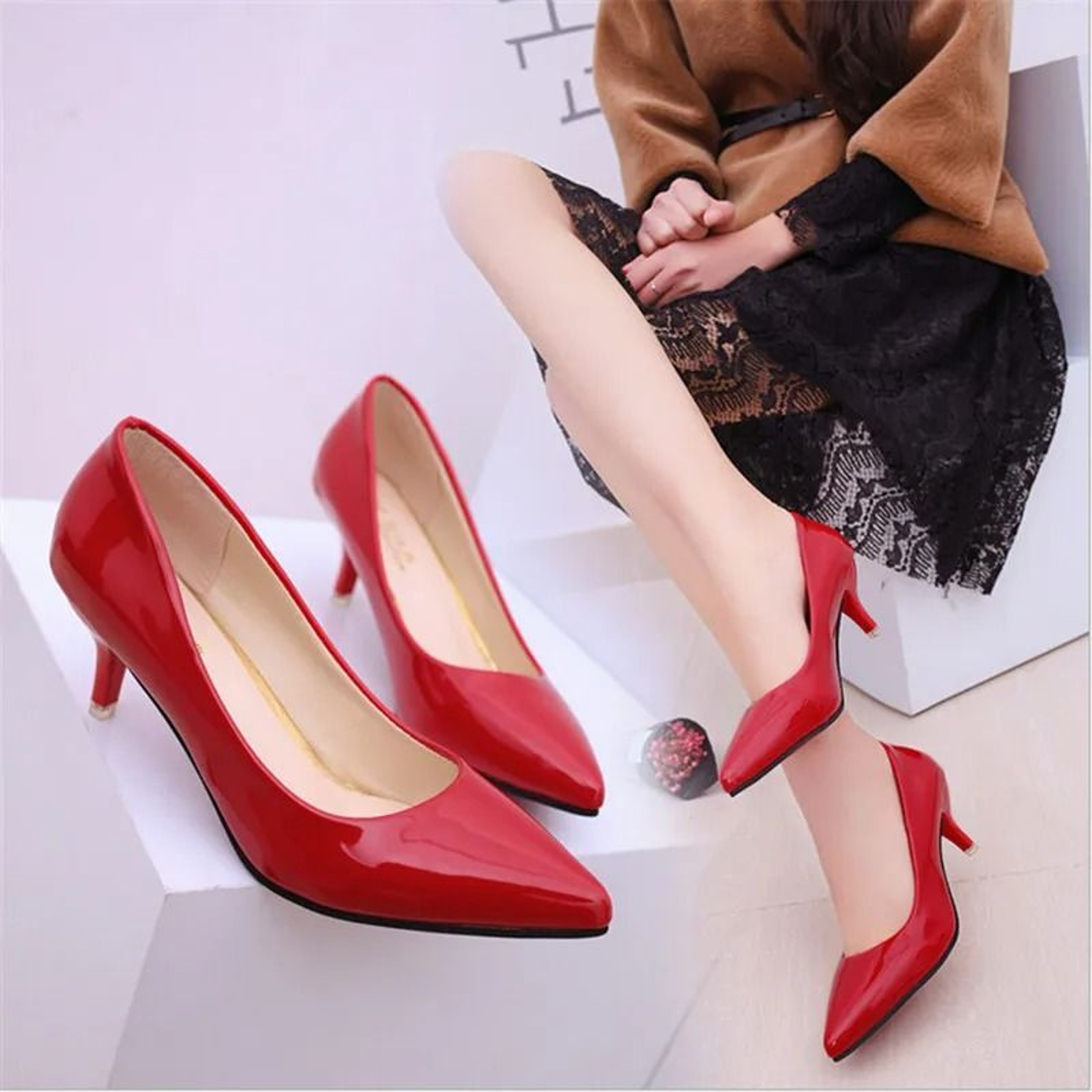 Elegance Lift Medium Heel Pumps For Women 0