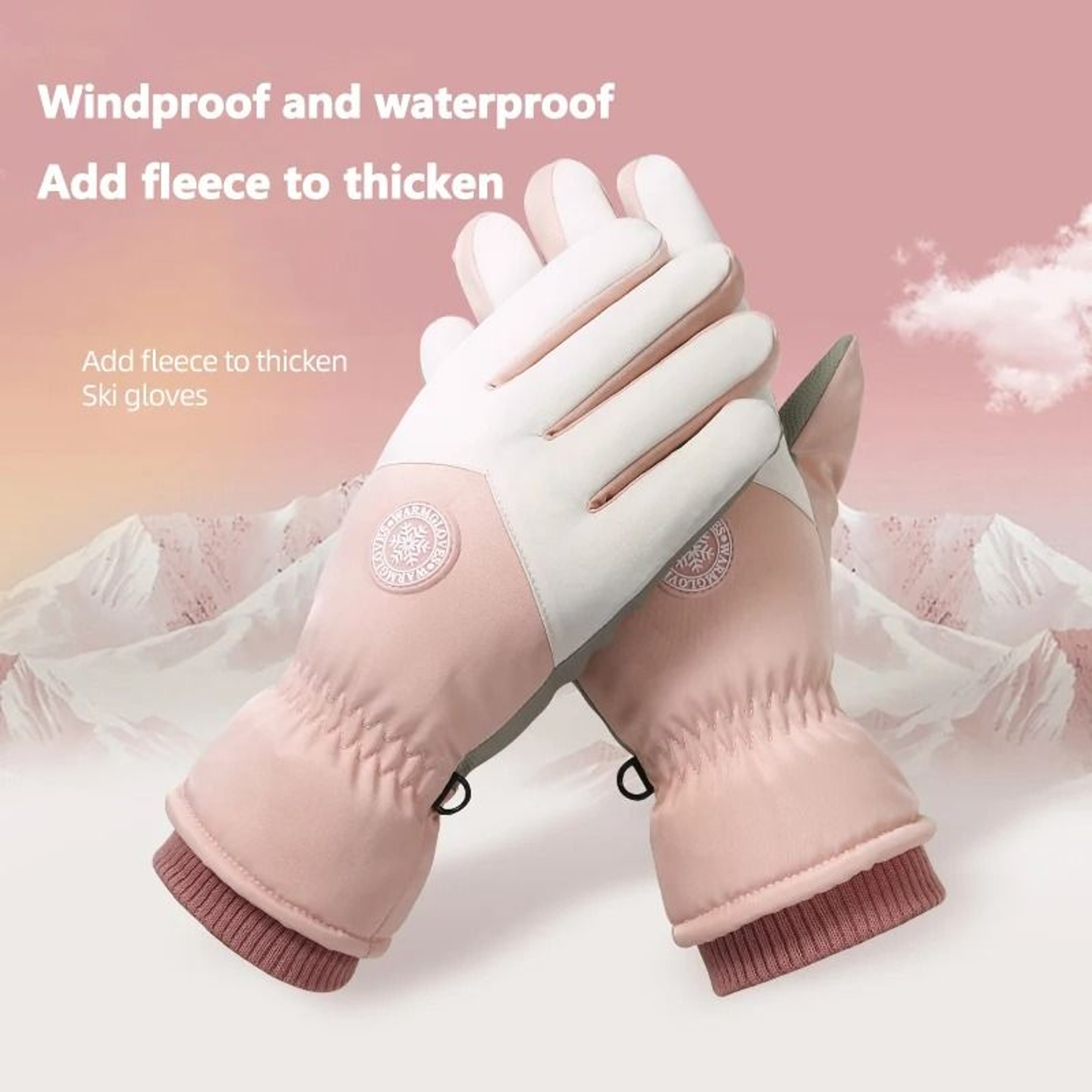 Winter Ski Gloves Waterproof Thermal Touch Screen Gloves For Couples 8