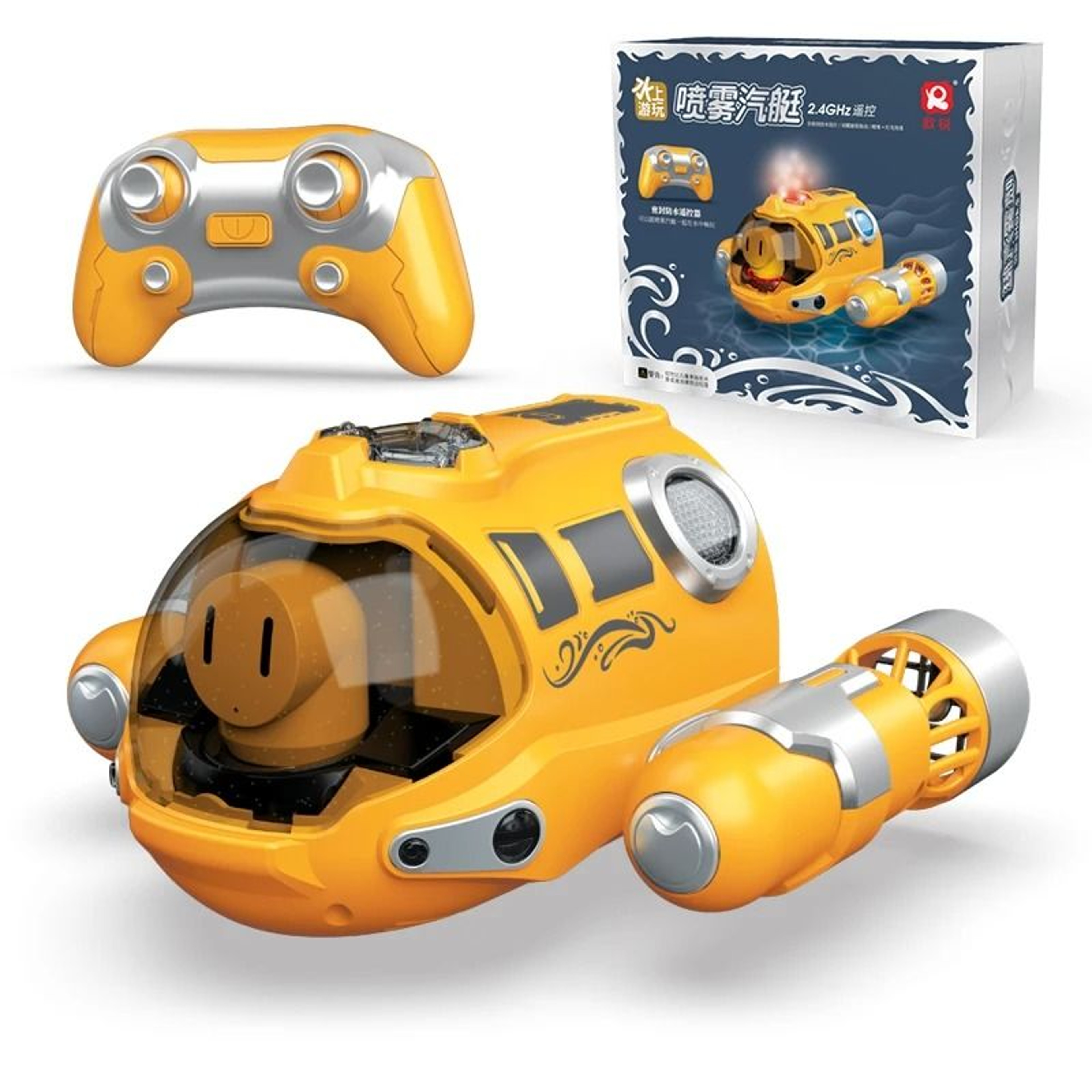 24GHz Remote Control Motorboat Waterproof RC Speed Boat For Kids 2
