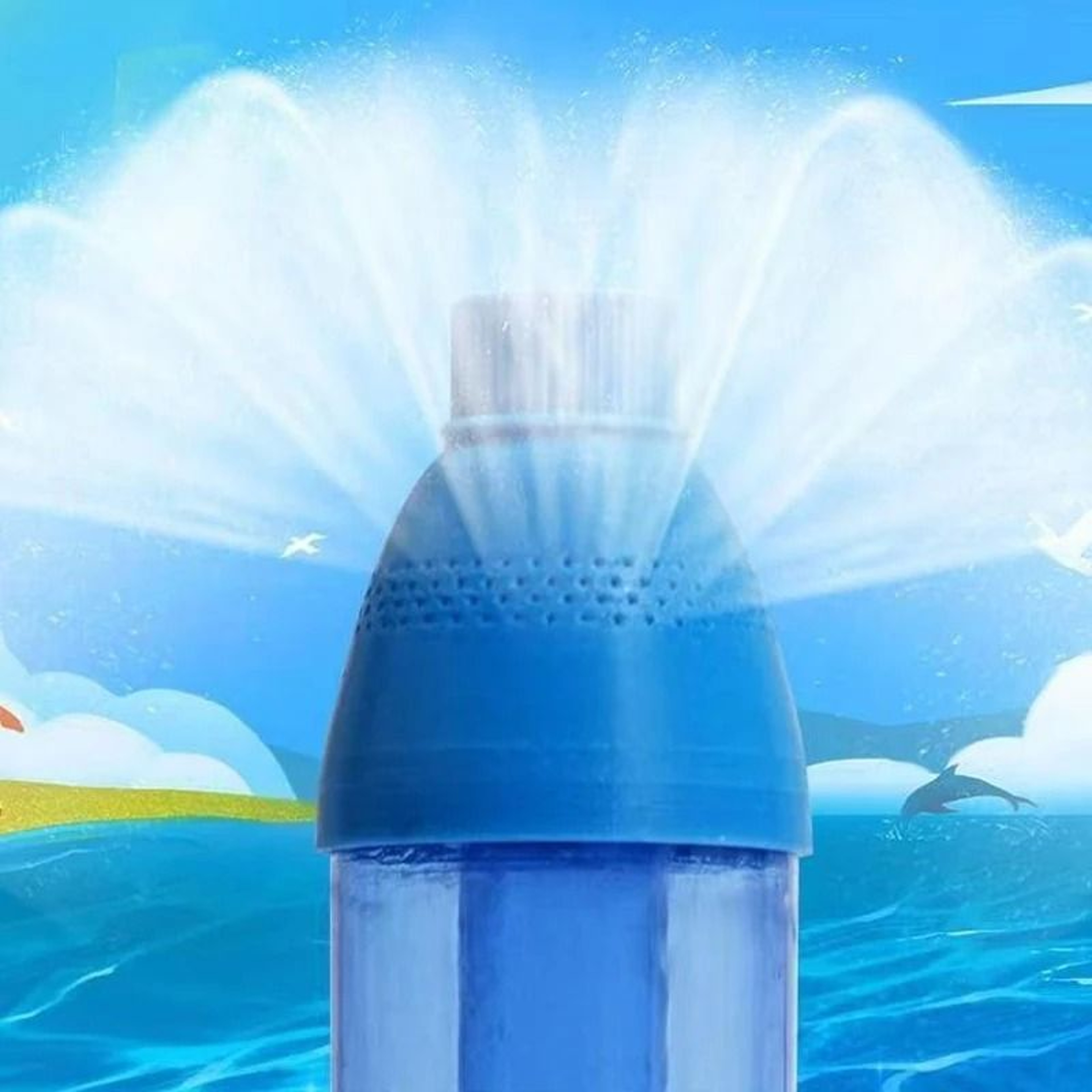 Romantic Firework Water Spray Toy With Night Light For Couples 6