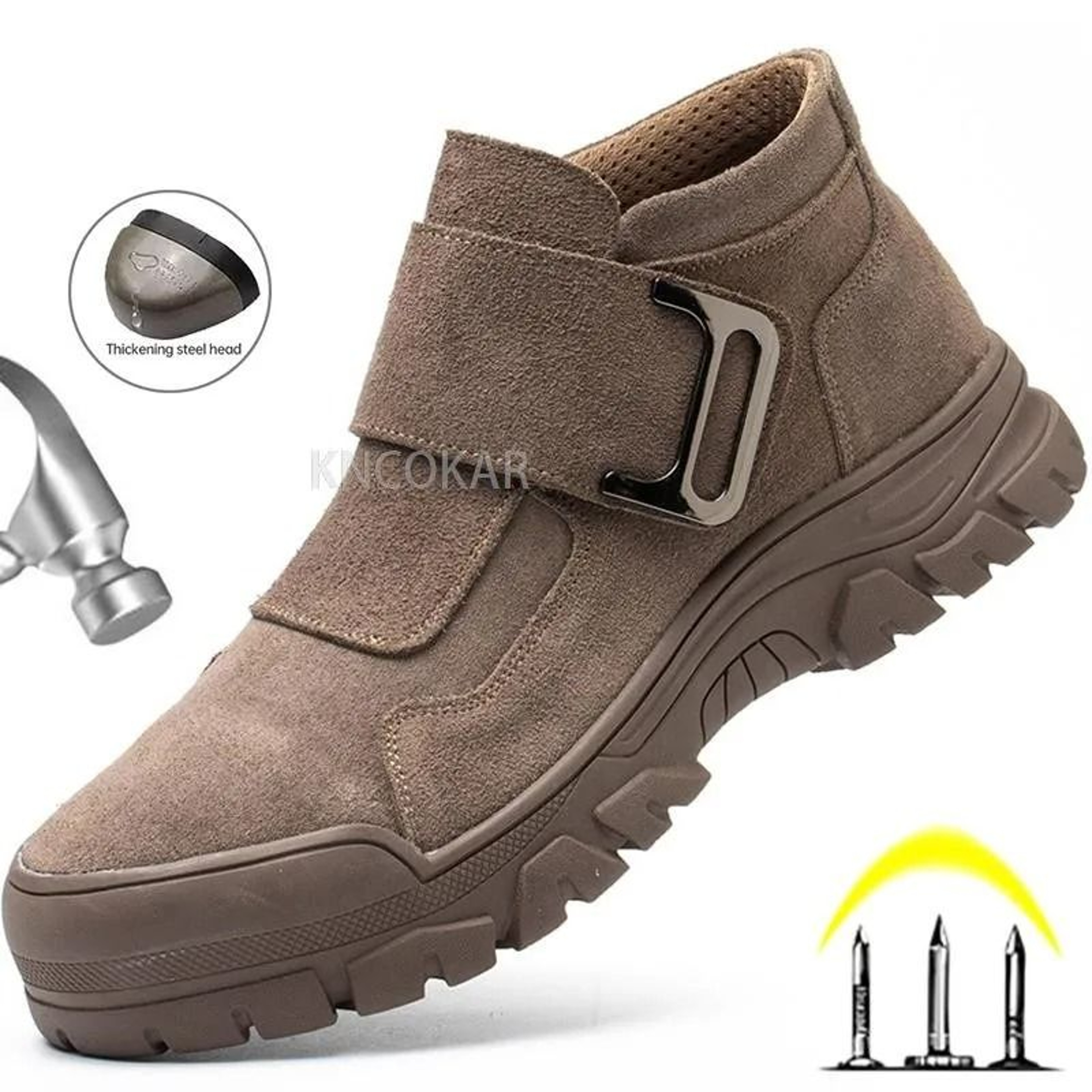 Mens Steel Toe Safety Work Shoes Anti Smash Anti Puncture Sneakers 2