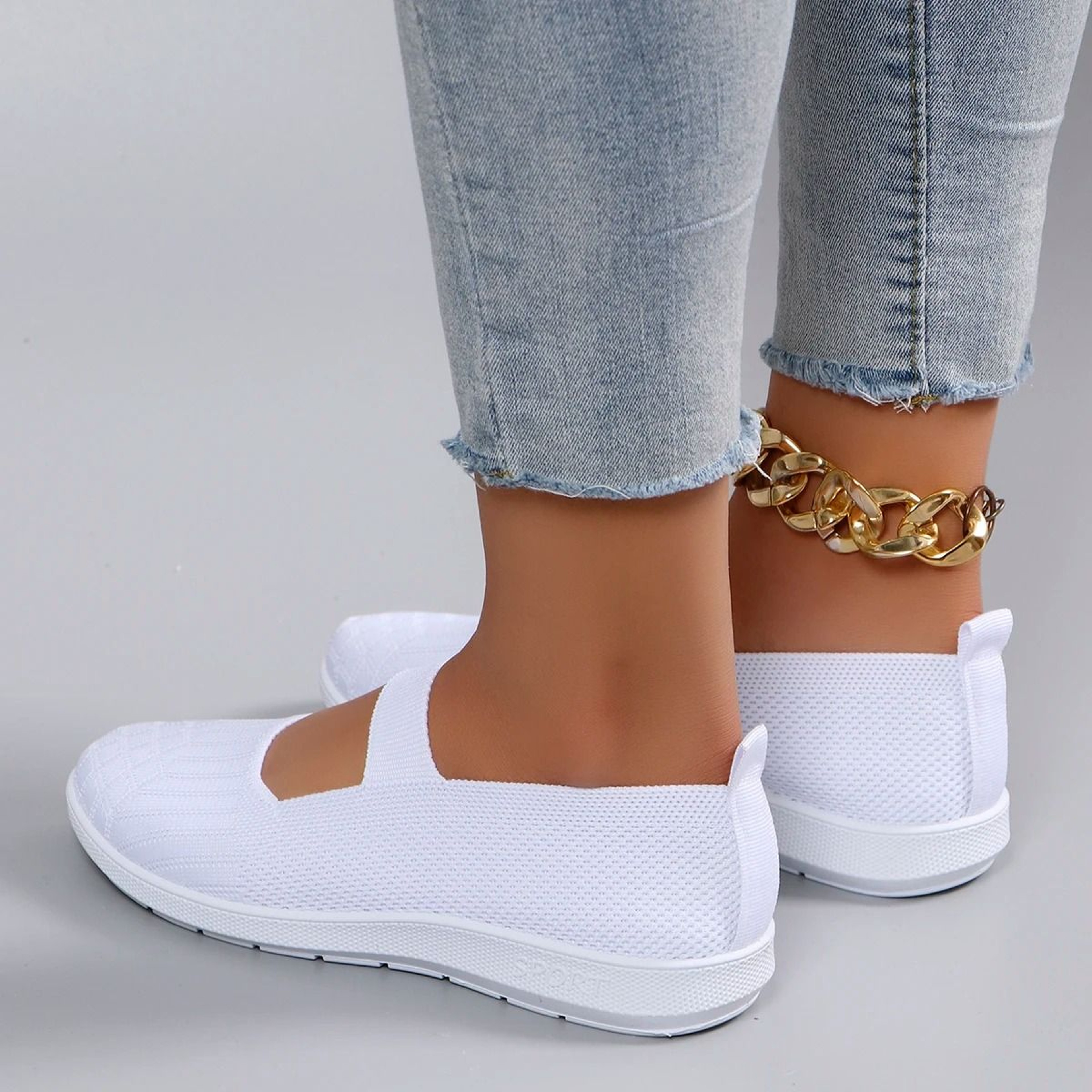 Womens Breathable Lightweight Casual Sports Shoes Non Slip Flat Sneakers 6