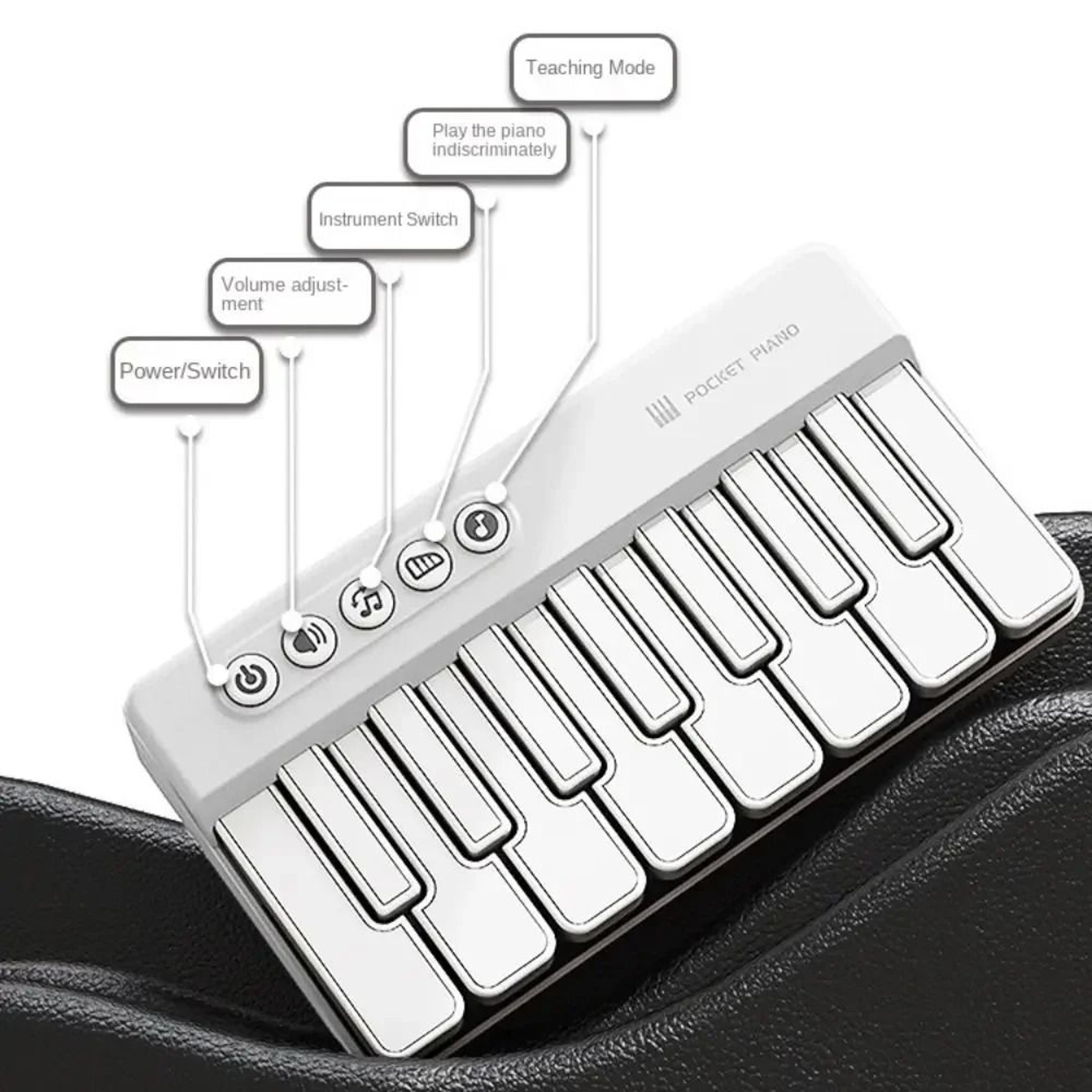 Mini Pocket Electronic Piano Keyboard Portable Educational Music Toy 7