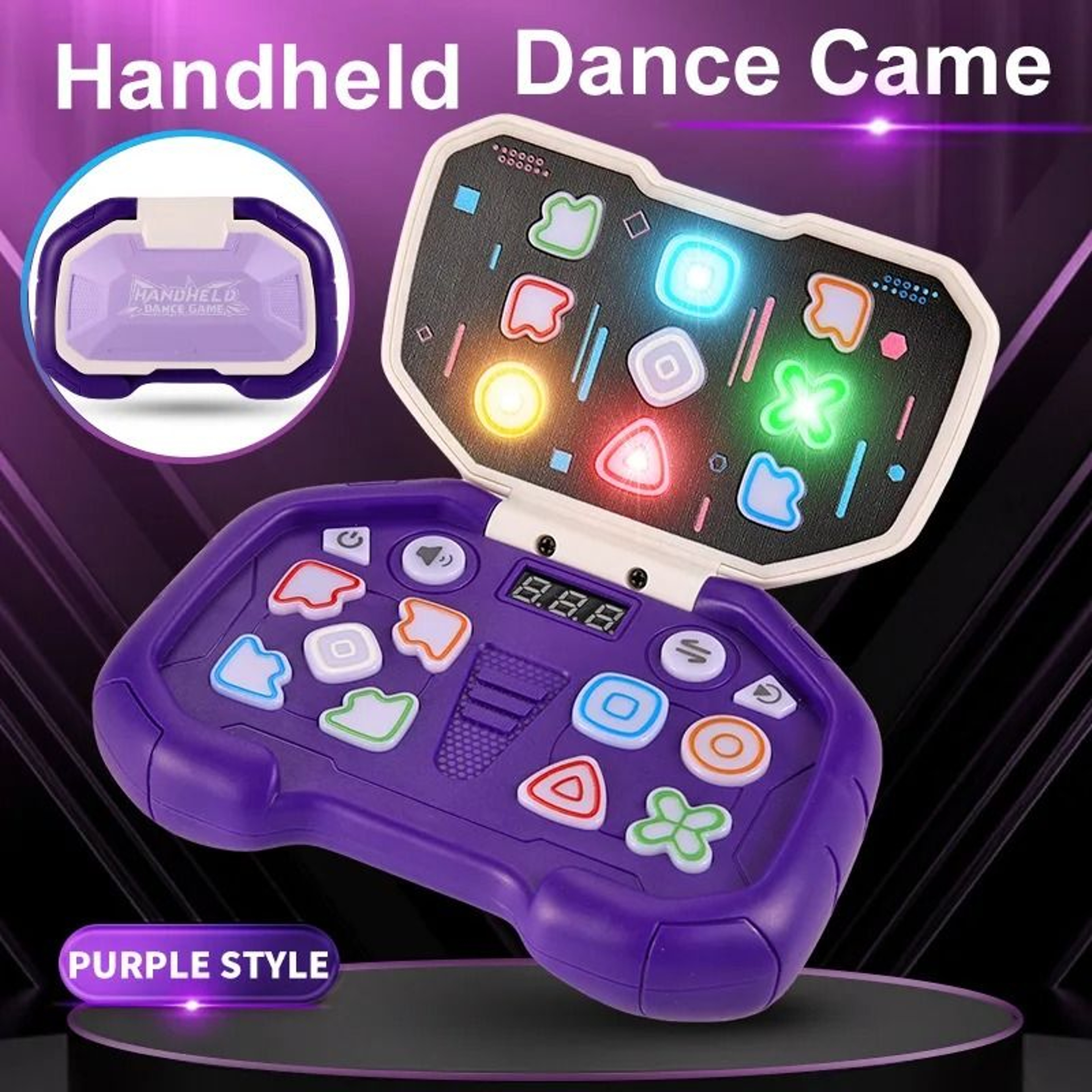 Music Rhythm Fast Push Game Console Flashing Sensory Fidget Toy 1