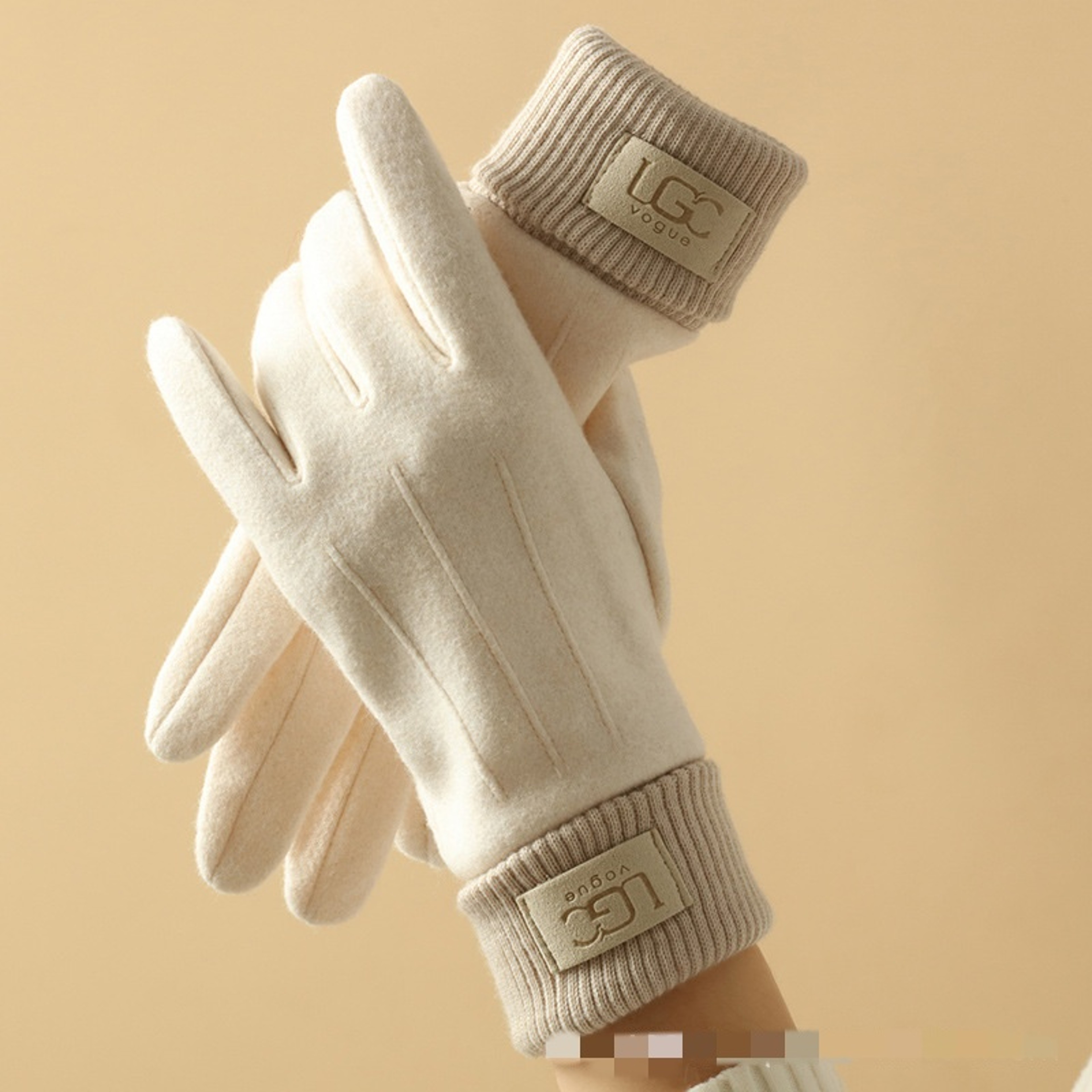 Premium Winter Cashmere Gloves for Women, Touchscreen, Warm, Full-Finger Mittens – view 1