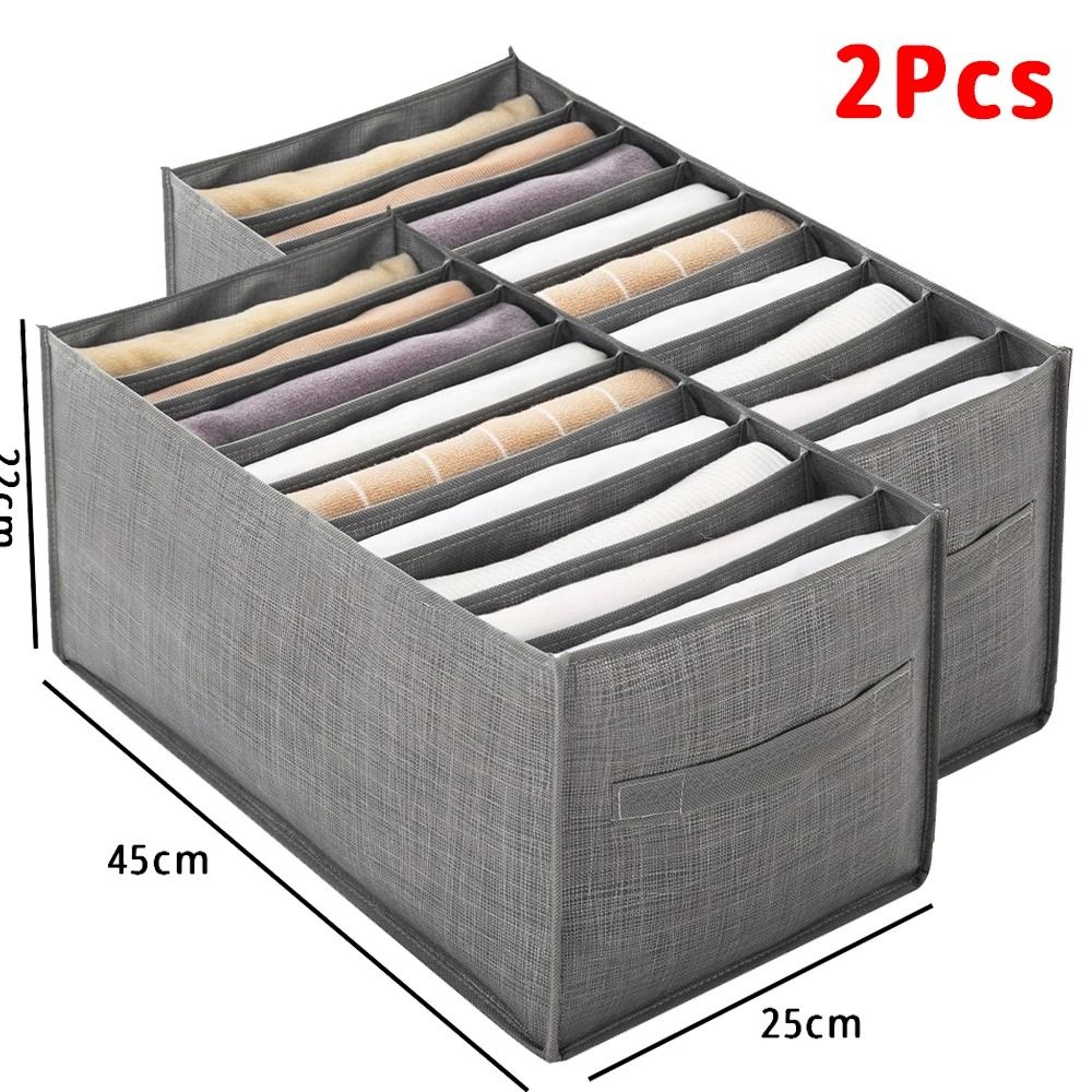 Foldable Closet Clothes Organizer Storage Box With Handles 6