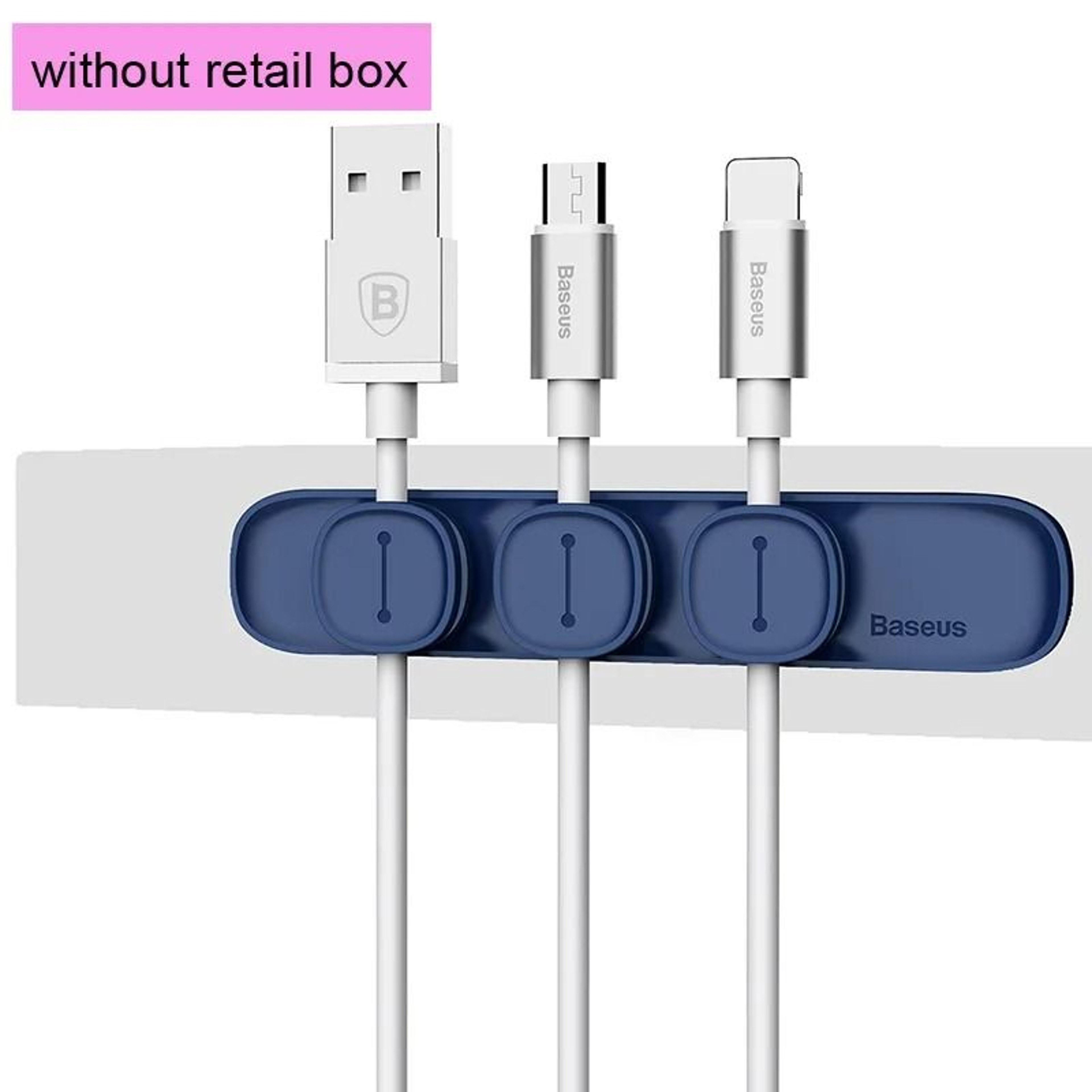 Baseus Magnetic Cable Clip Desktop Organizer For USB And Charging Cables 4