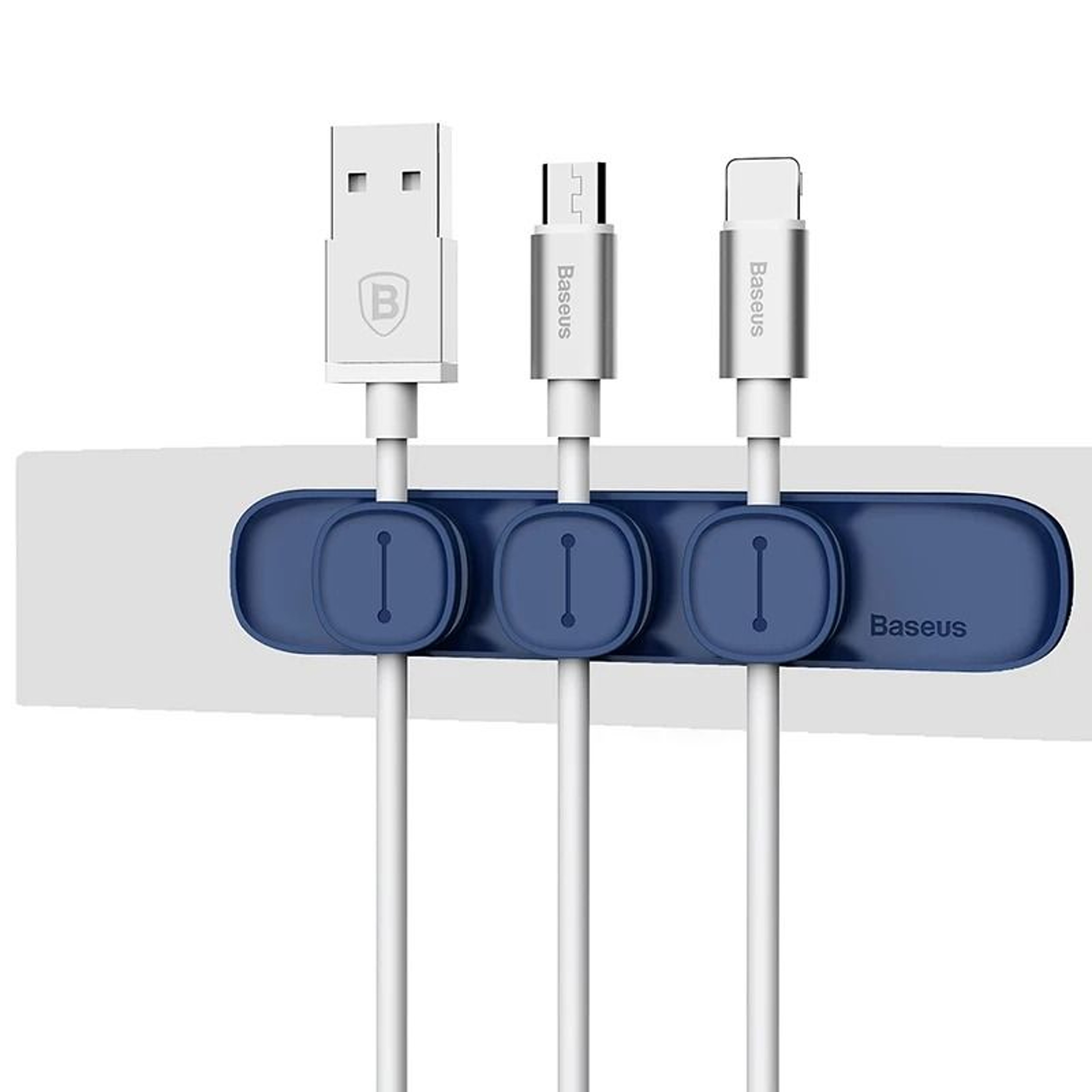 Baseus Magnetic Cable Clip Desktop Organizer For USB And Charging Cables 1