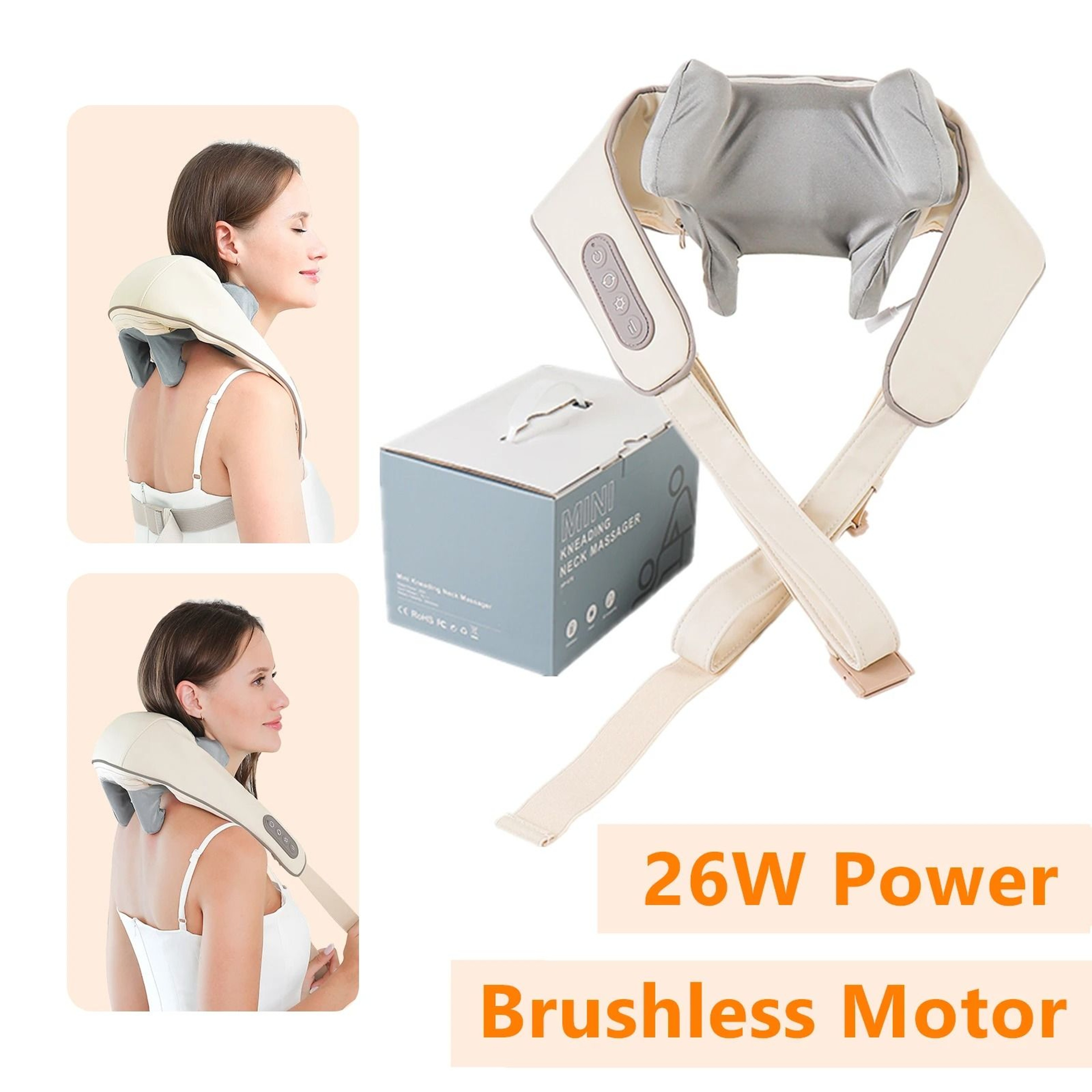 Foreverlily Wireless Neck And Shoulder Massager With Brushless Motor 4