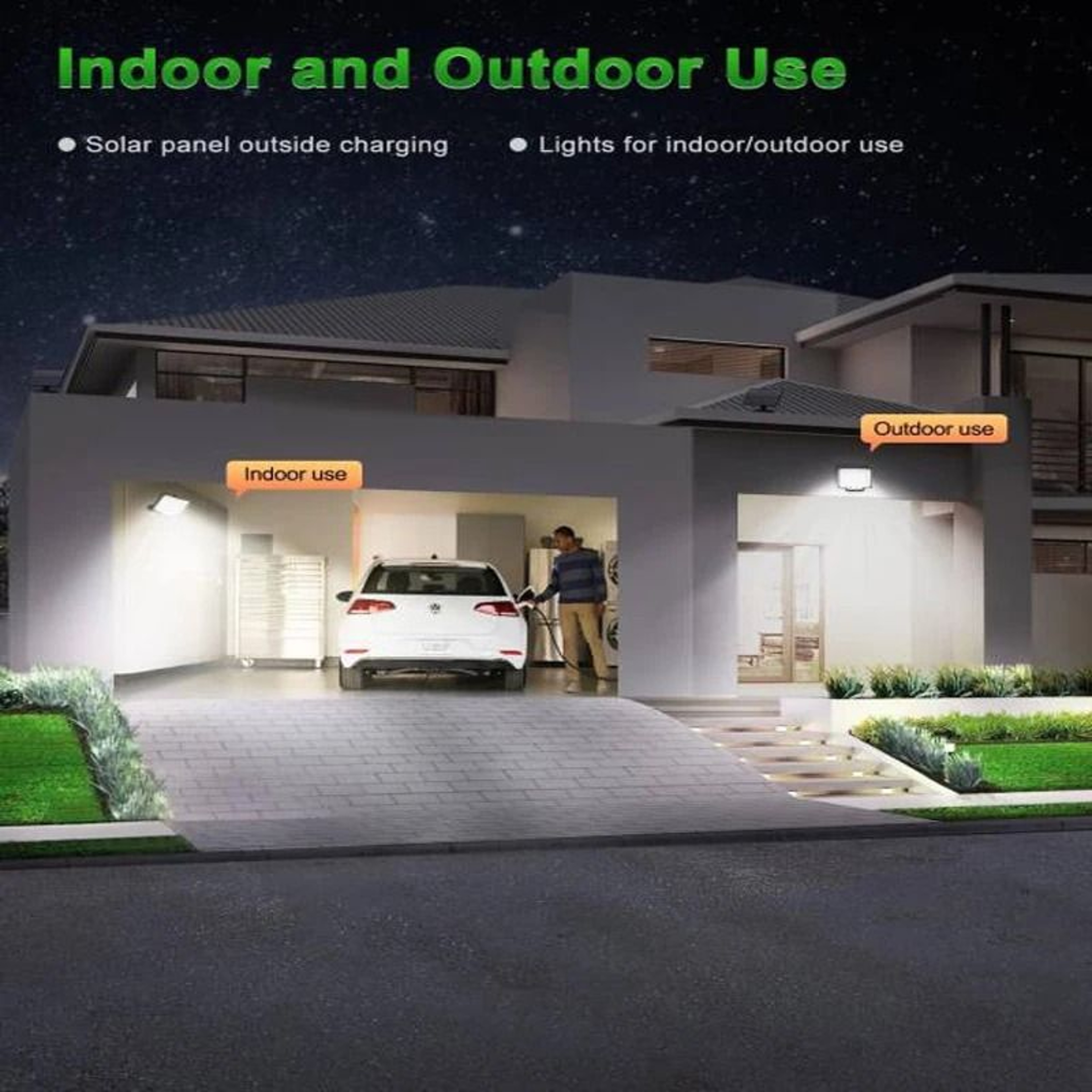 Solar LED Motion Sensor Security Flood Light With Remote 2