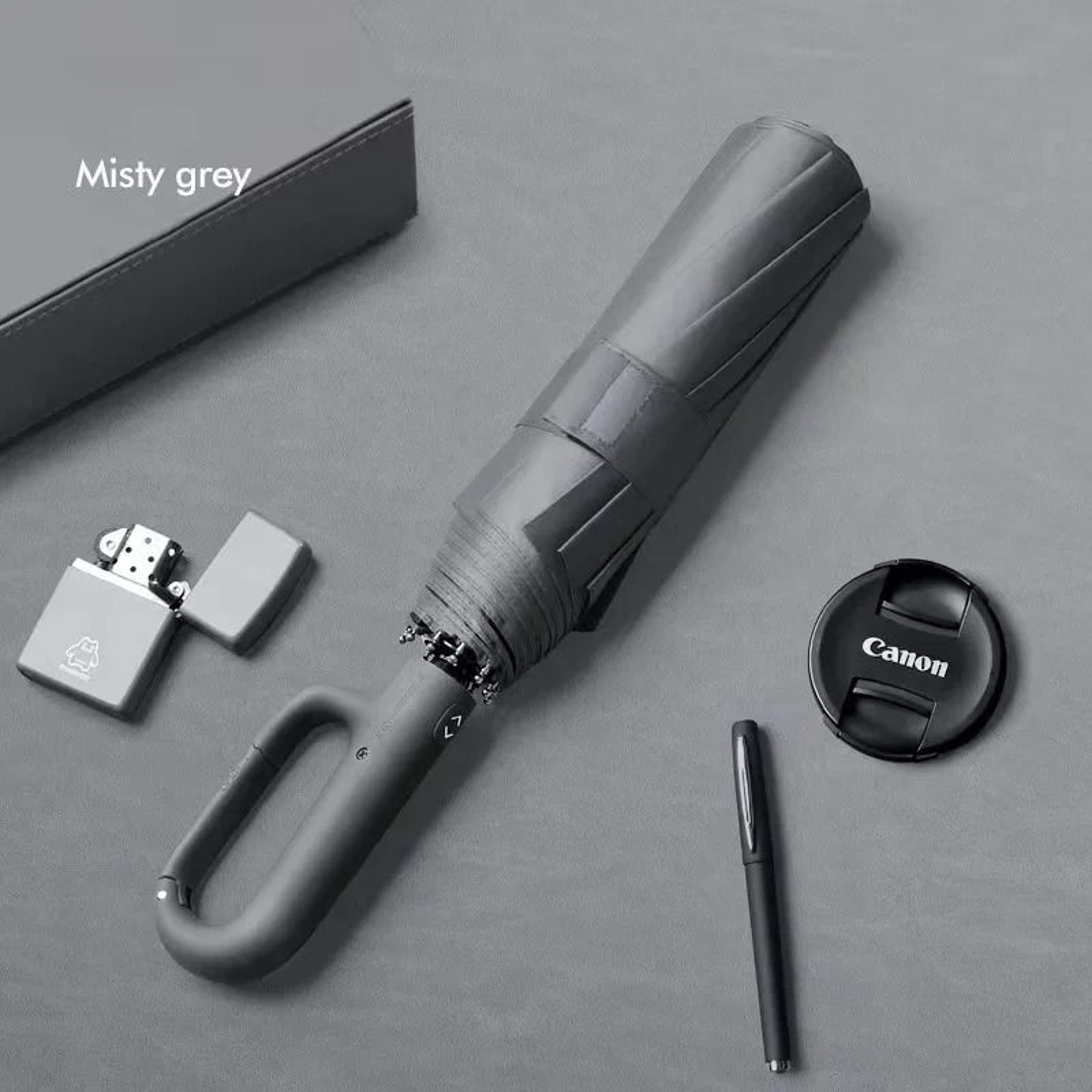 Extra Large Fully Automatic Folding Umbrella With Ring Buckle Handle 3