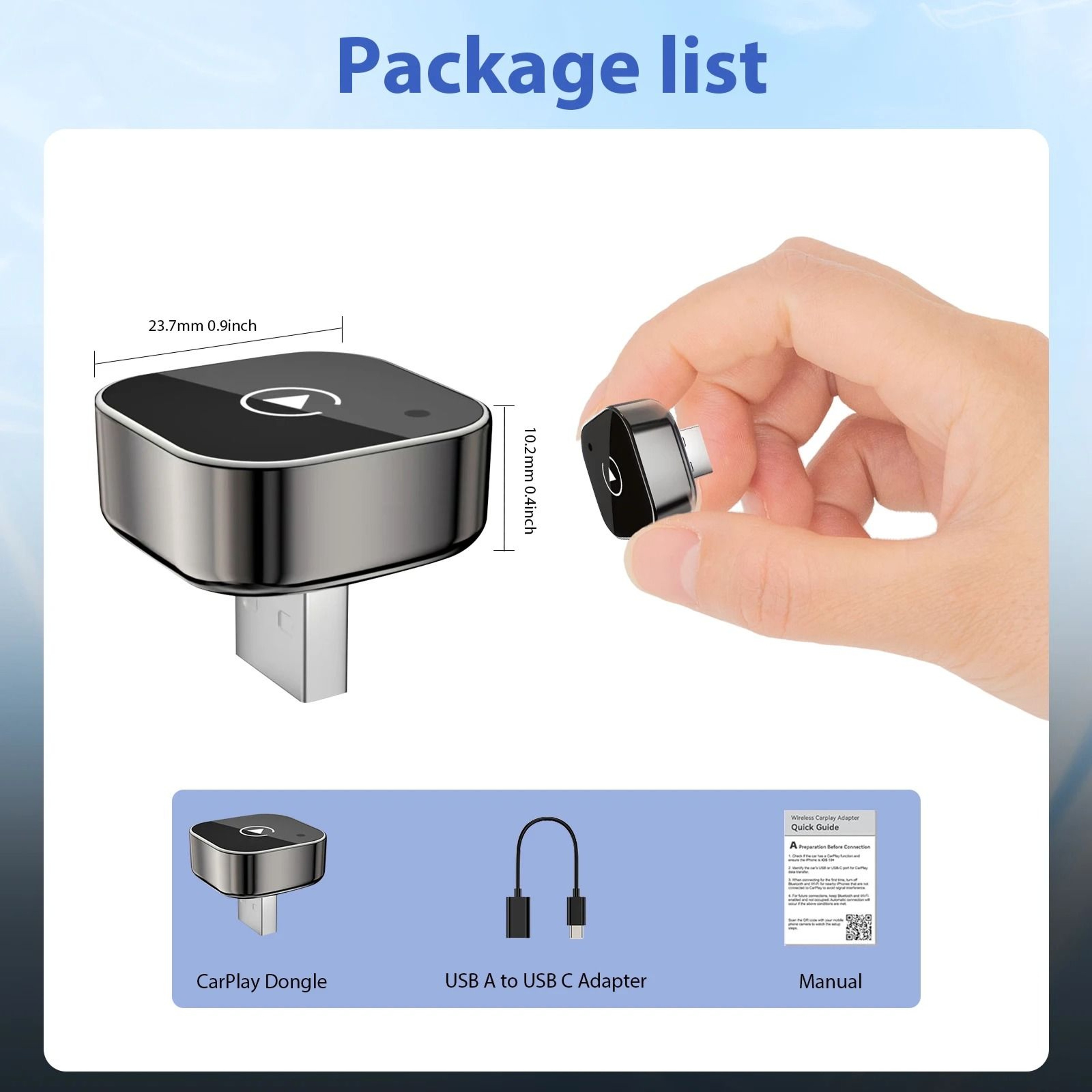 Pionray 2 In 1 Wireless CarPlay Adapter And Android Auto Wireless Adapter 2