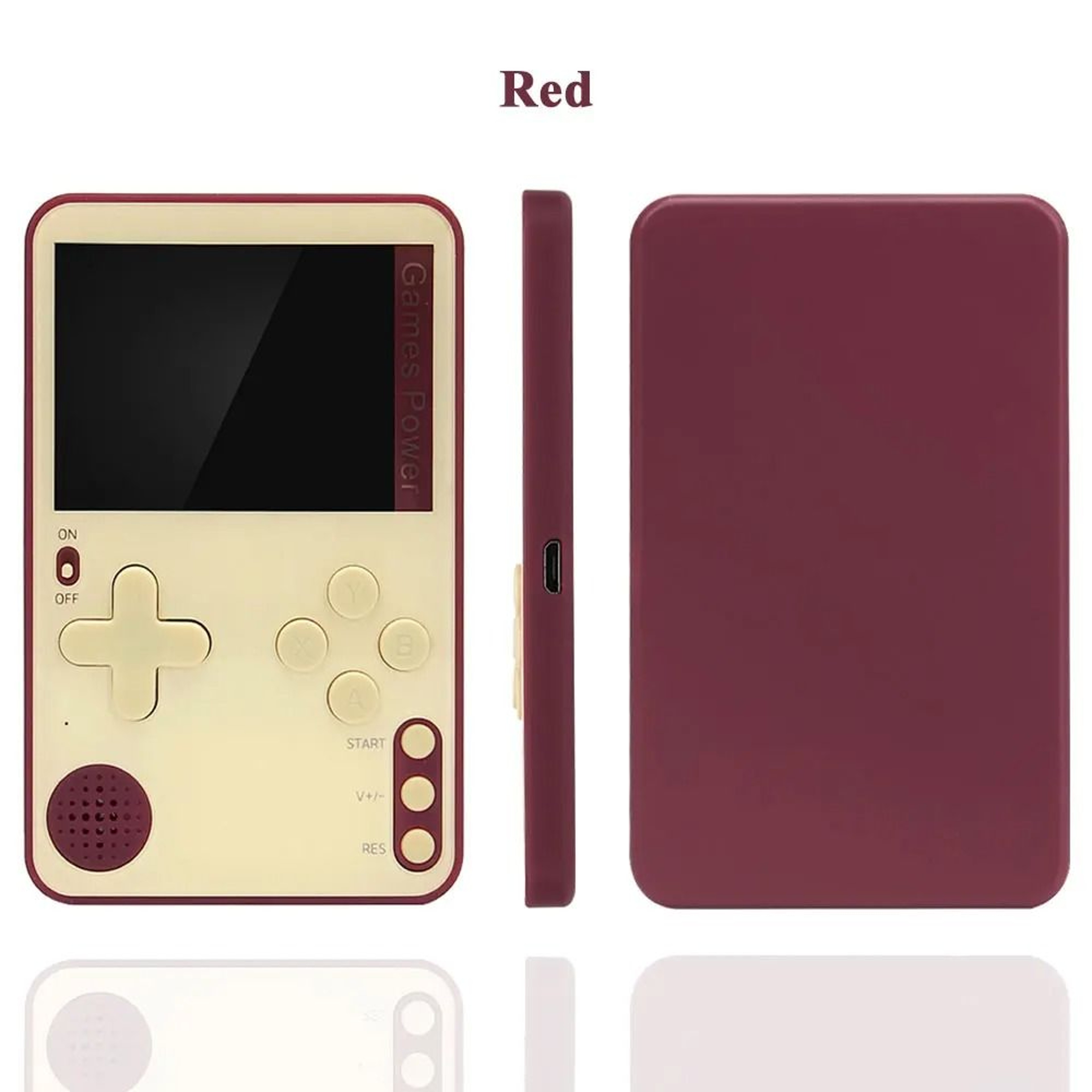 Retro Handheld Game Console With 500 Classic Games LCD Rechargeable 6