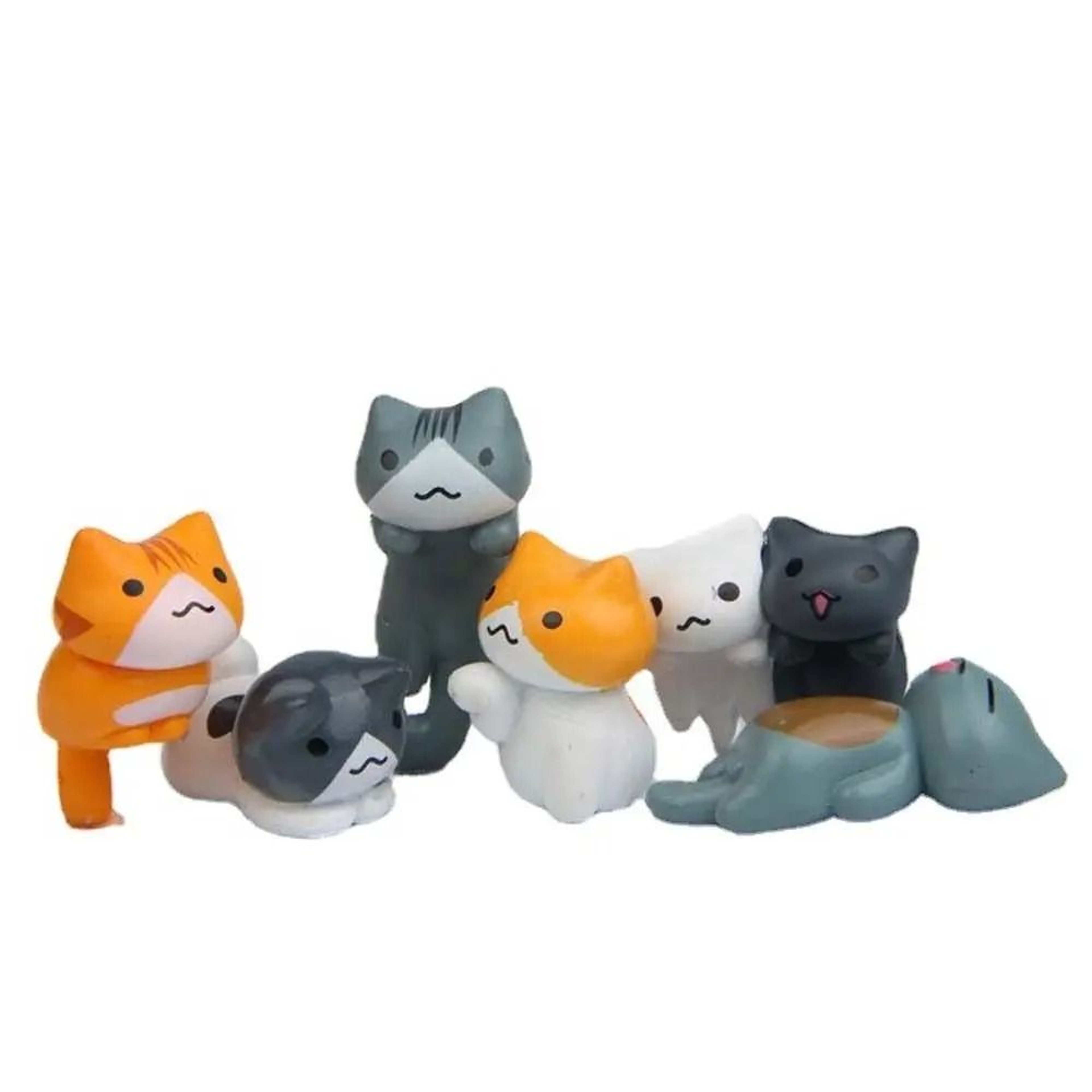 Cute Mini Cat Figurine Dashboard And Desk Decor 0