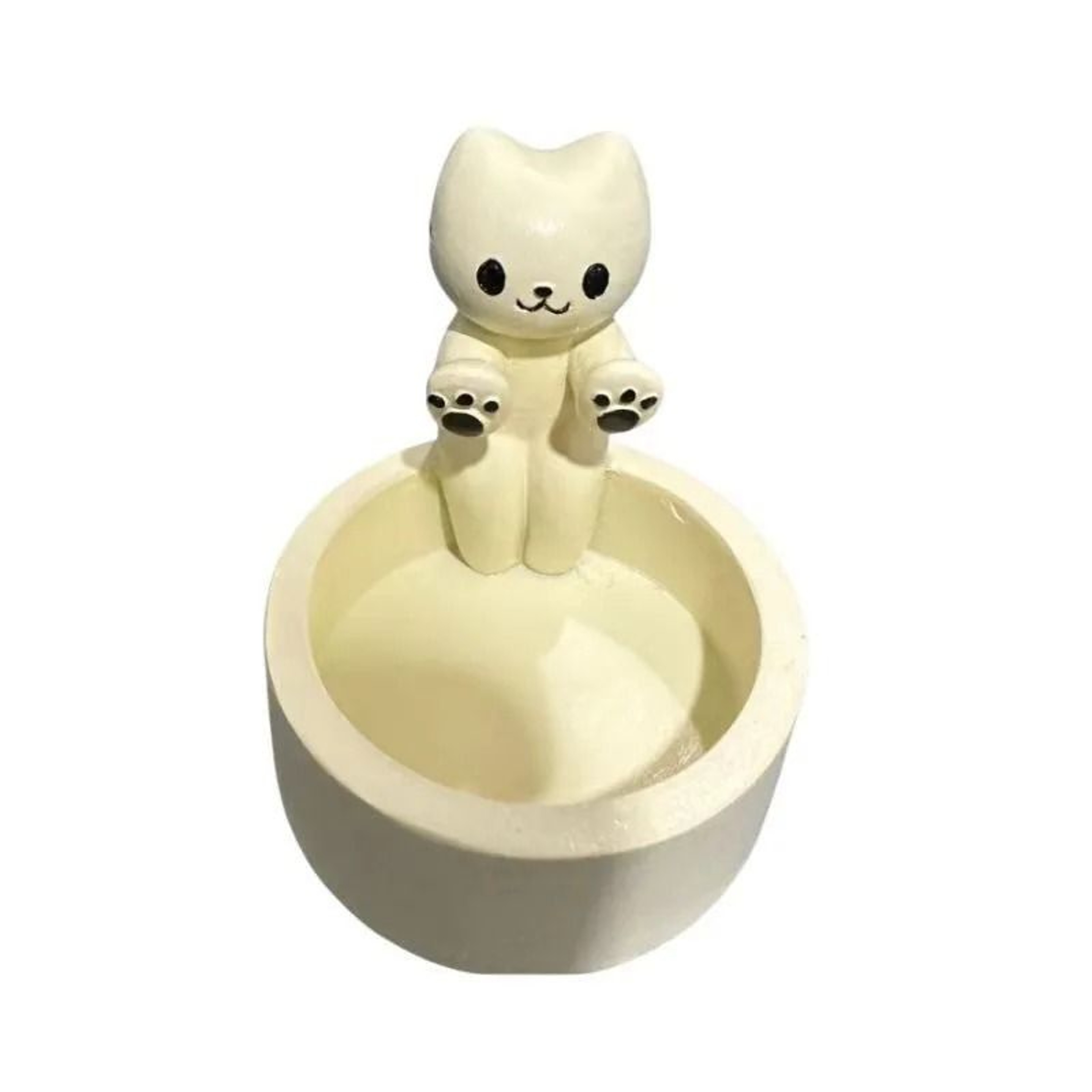 Cute Kitten Cat Candle Holder Creative Aromatherapy Cartoon Candlestick Decor 2
