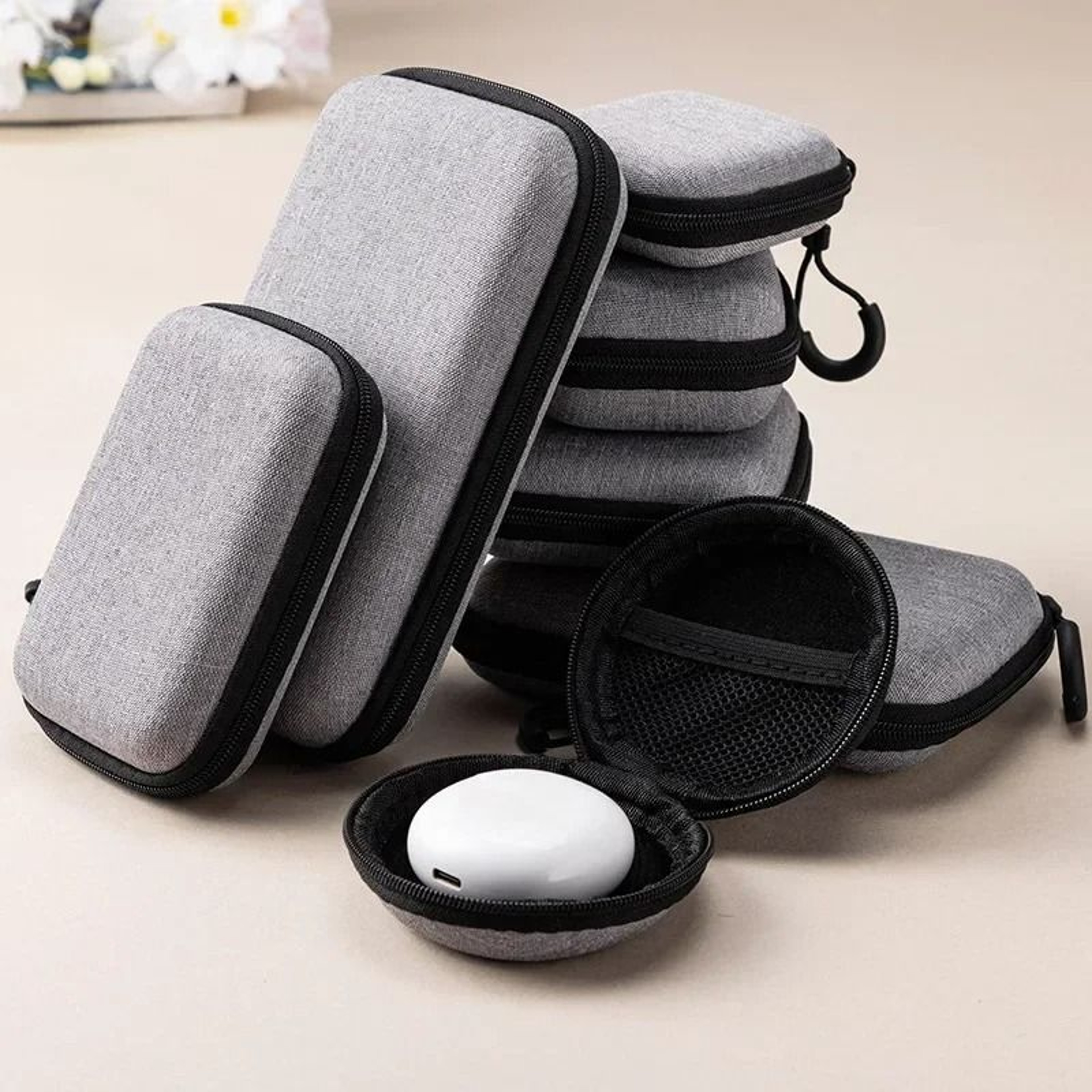 Mini Shockproof Digital Accessories Storage Case For Cables And Earphones 7