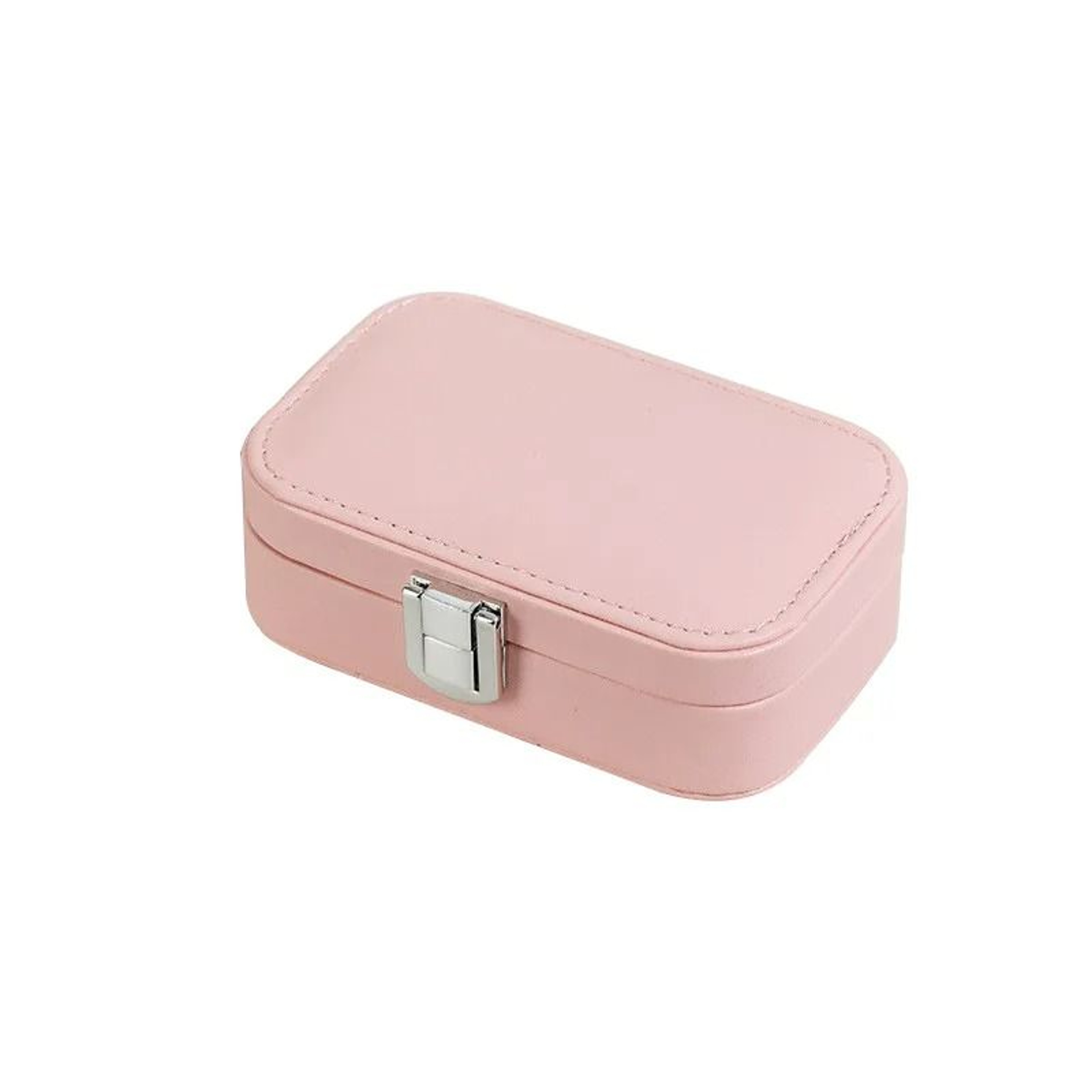 Portable Snap Button Jewelry Storage Box For Earrings Necklace And Rings 12