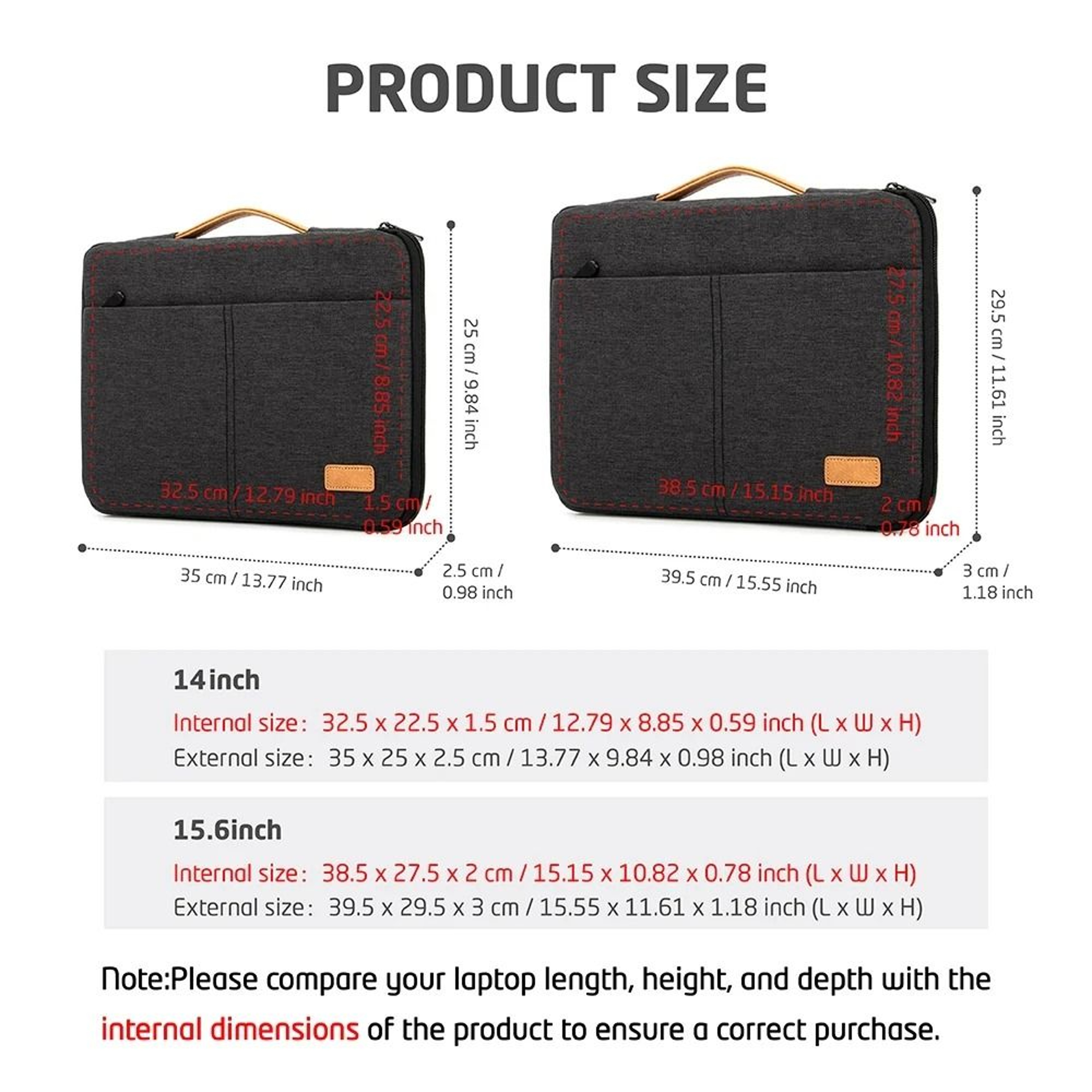 Shockproof Laptop Notebook Sleeve Briefcase Protective Carrying Case 3