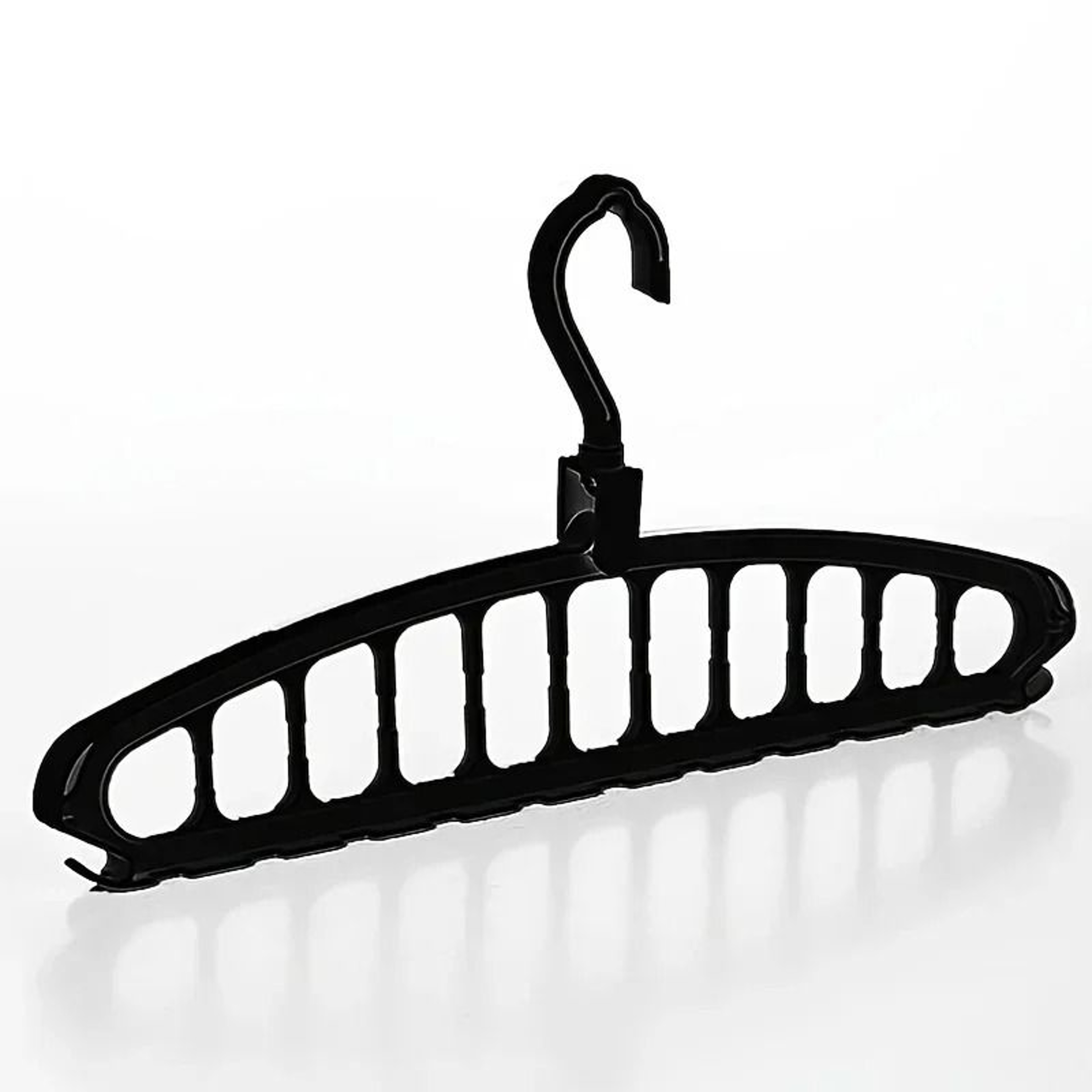 Folding Multi Hole Space Saving Clothes Hanger Organizer For Pants And Wardrobe Storage 1