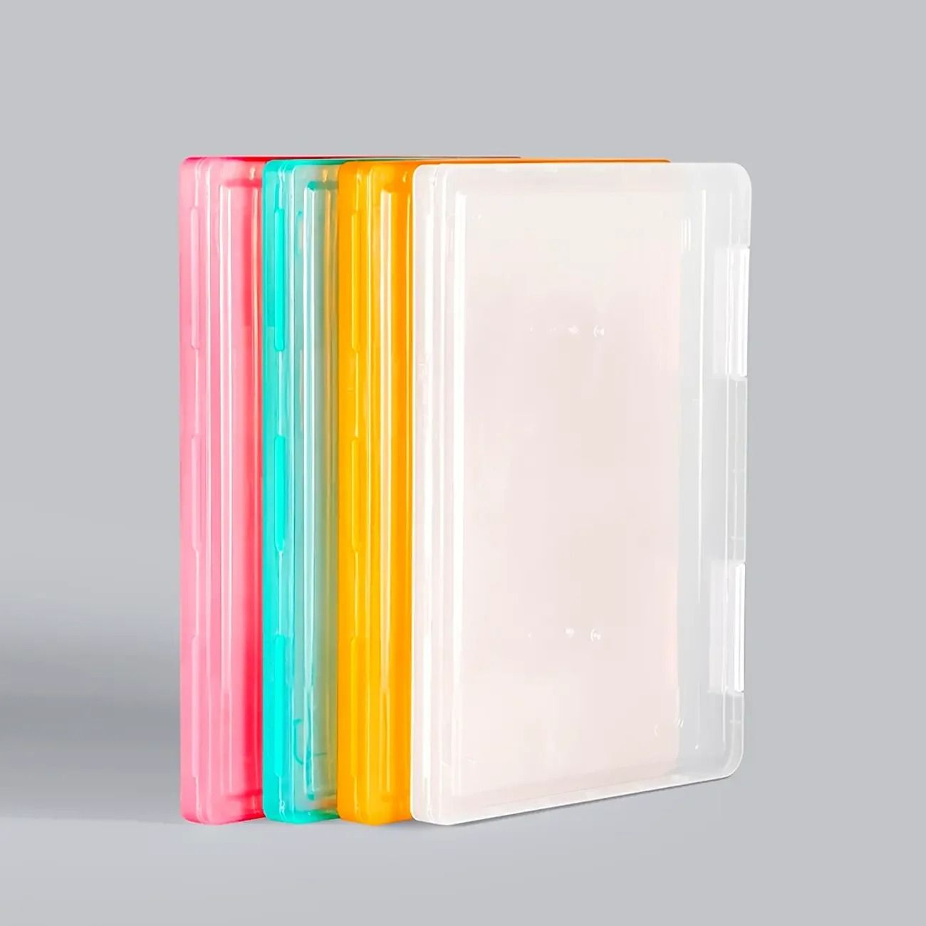 Portable A4 File Storage Box Multi Layer Document Organizer 0