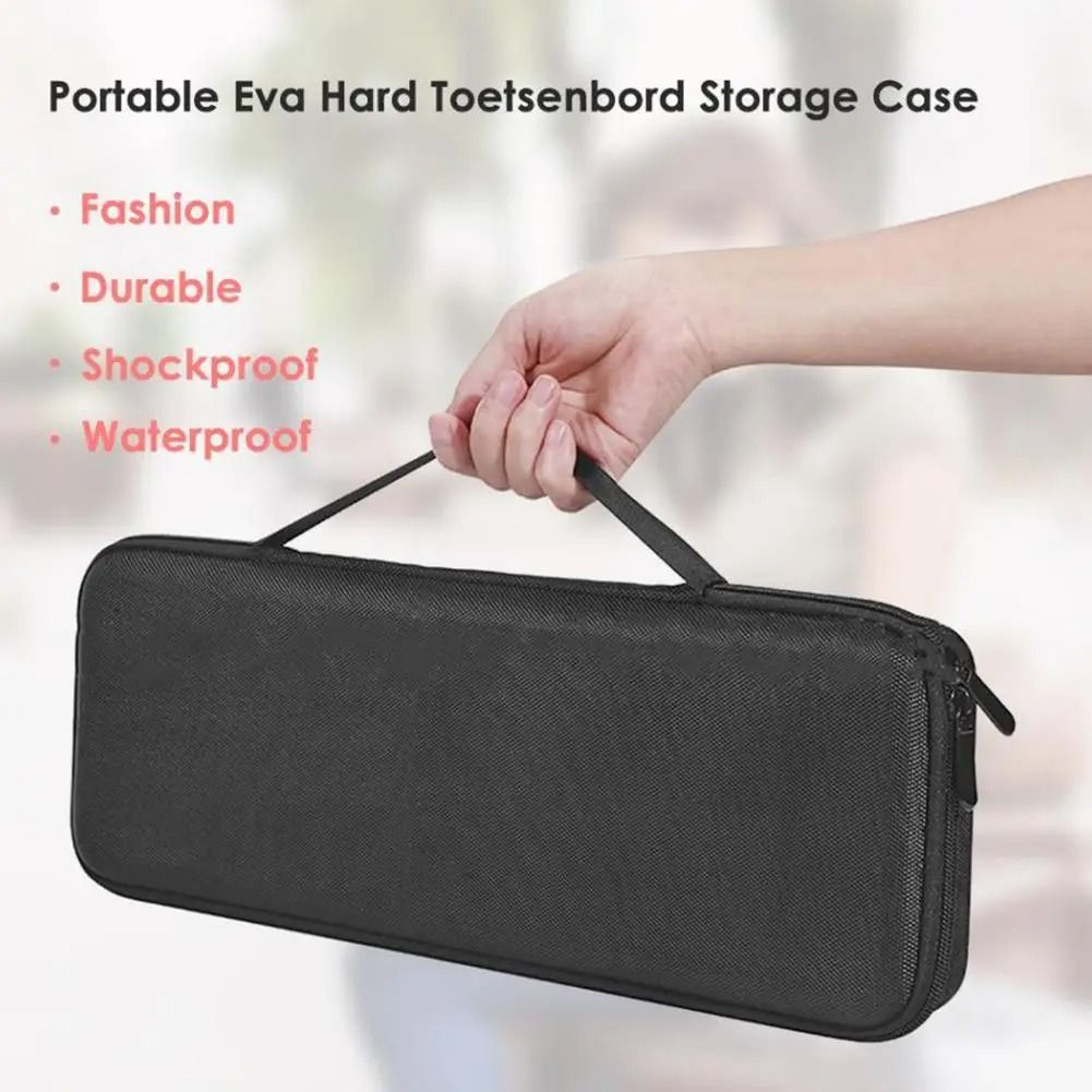 Hard Shell Keyboard Carrying Case Compatible With Logitech MX Keys 6