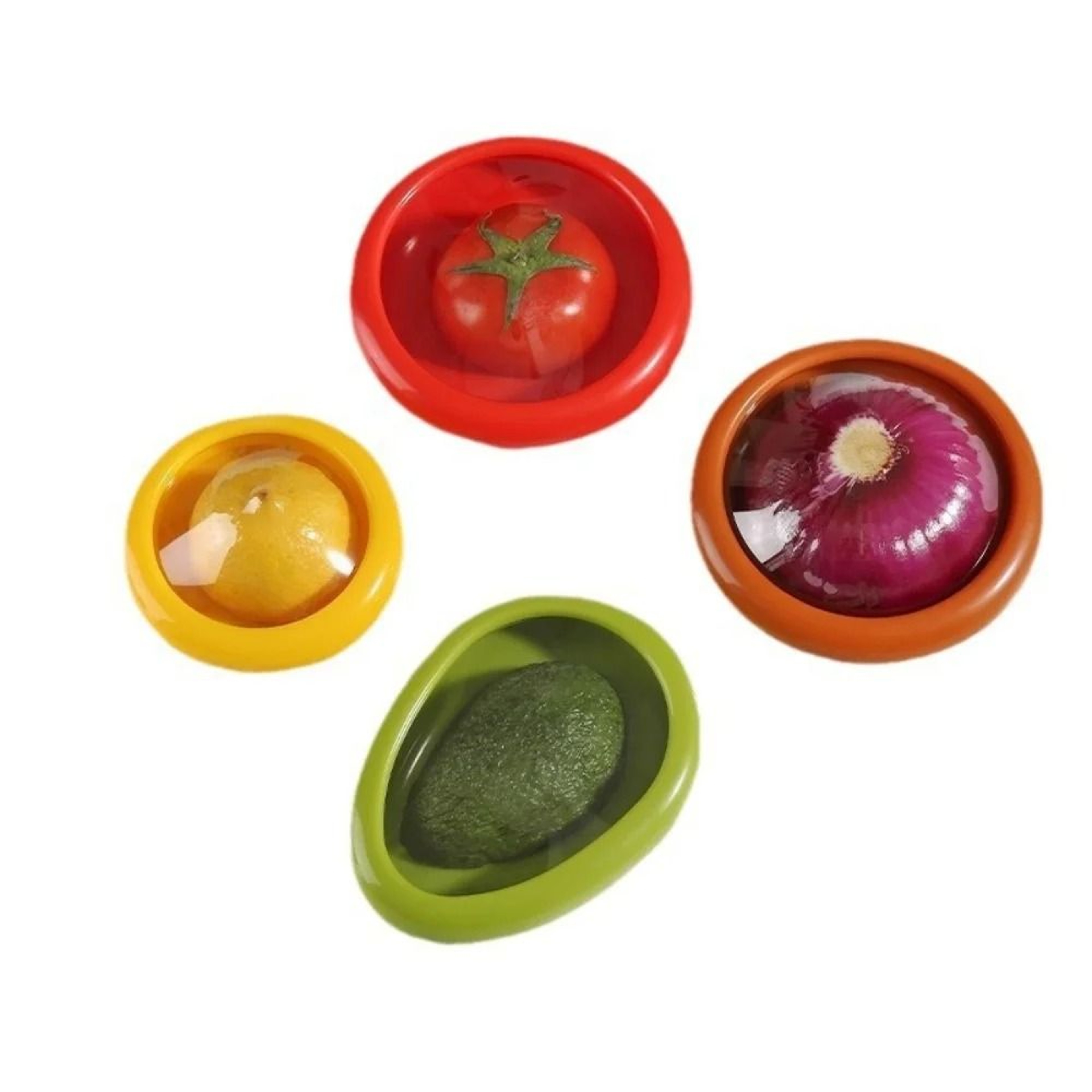 Silicone Fruit And Vegetable Storage Container Leak Proof Stackable Food Box 5