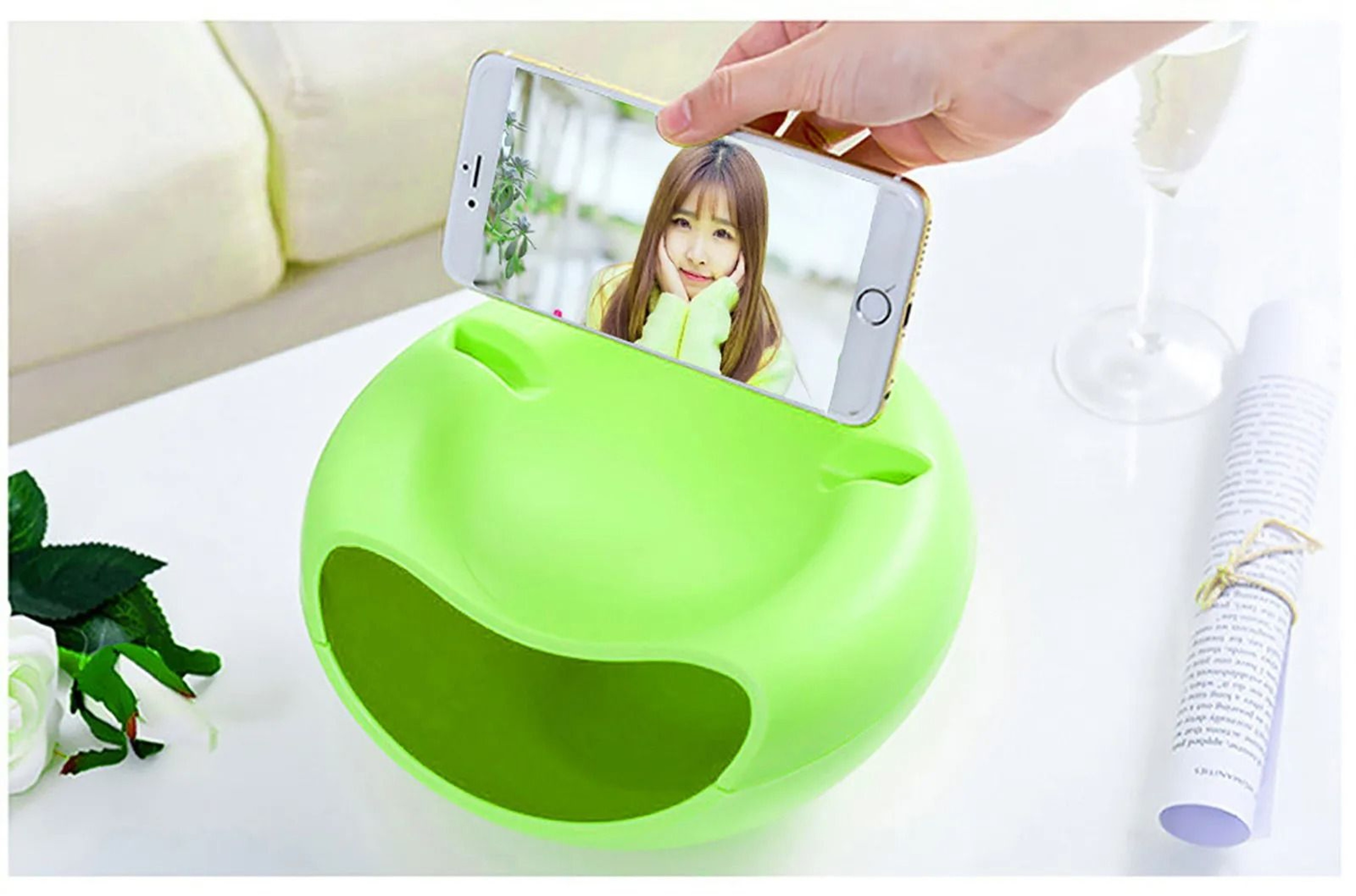 Double Layer Snack Bowl With Shell Storage Creative Nut Snack Container For Seeds Dry Fruits And Sn 6