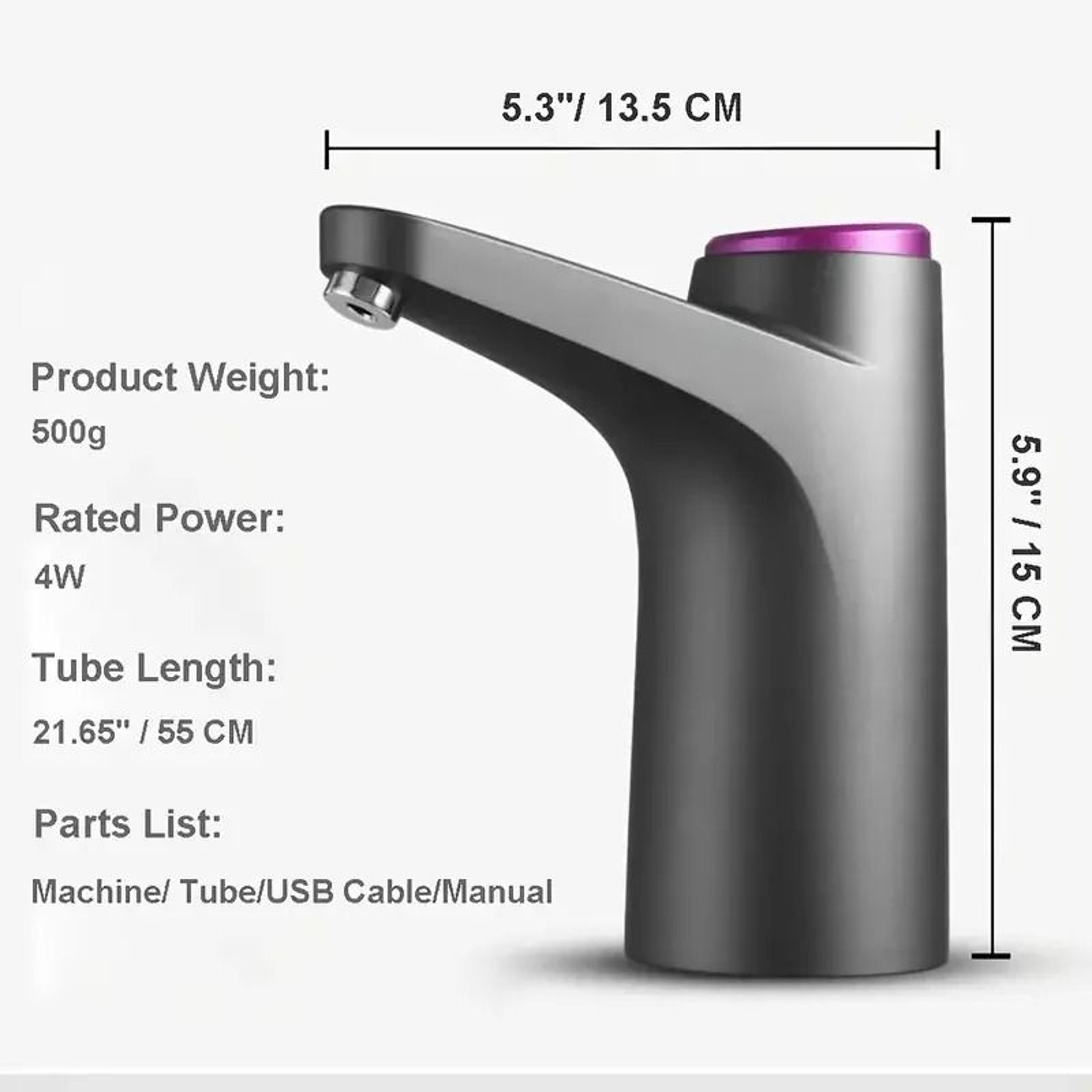 AquaFlow Portable Water Dispenser Pump USB Rechargeable 5 Gallon Water Bottle Pump Automatic Drinki 7
