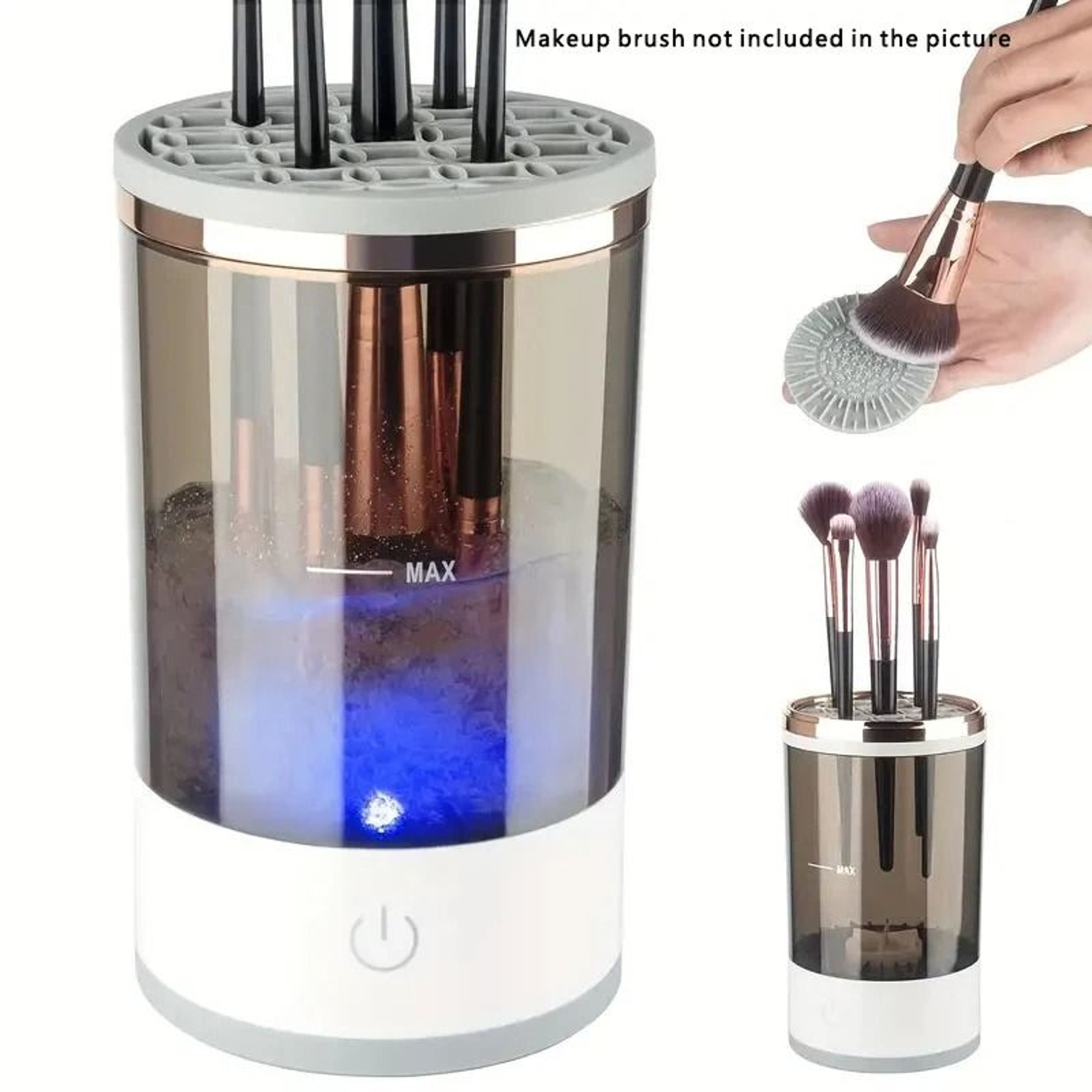 BrushClean Electric Makeup Brush Cleaner USB Automatic Brush Cleaning Machine Portable Cosmetic Bru 0
