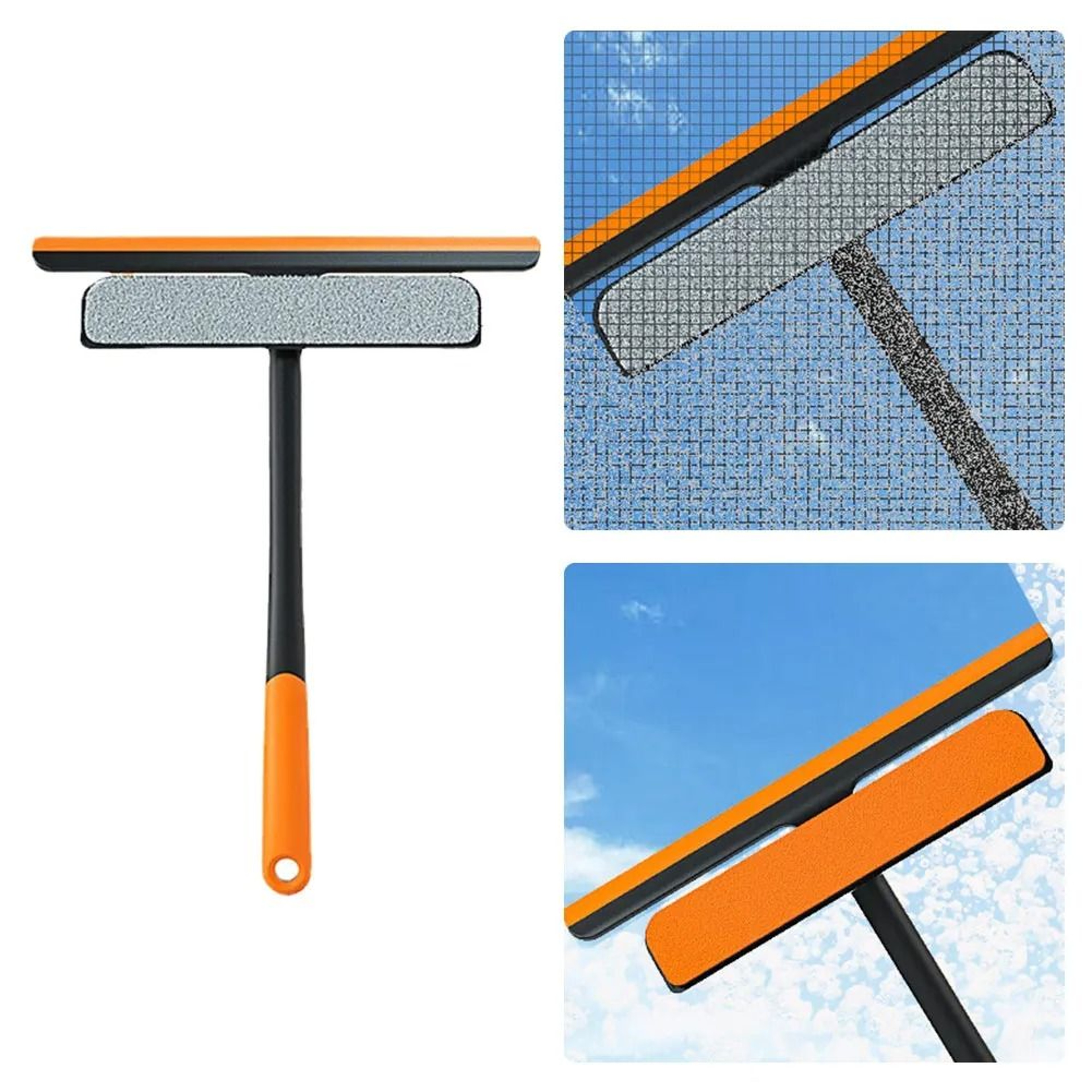 ClearSwipe Shower Squeegee With Holder Multipurpose Glass Cleaning Squeegee For Bathroom Mirror Win 5