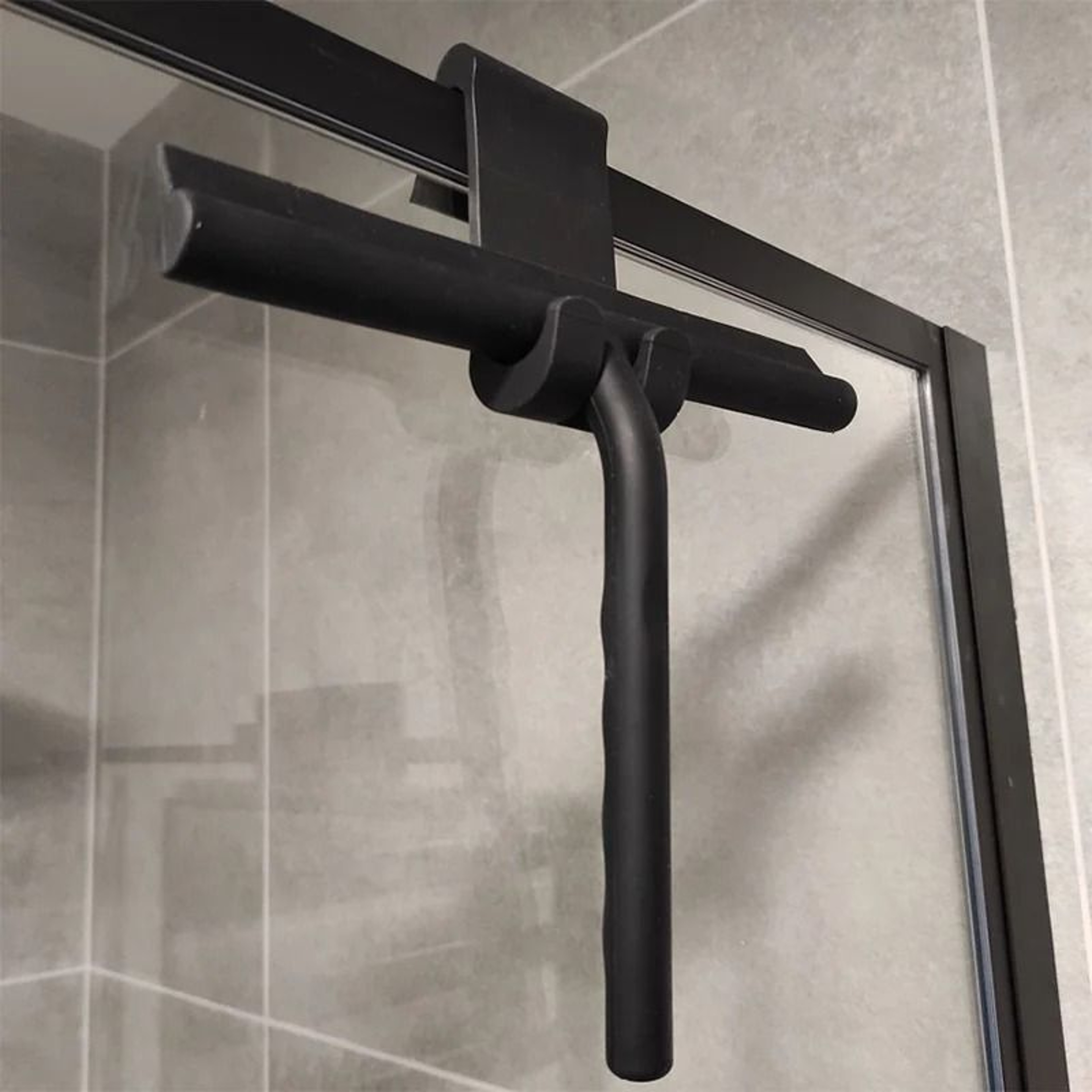 ClearSwipe Shower Squeegee With Holder Multipurpose Glass Cleaning Squeegee For Bathroom Mirror Win 9