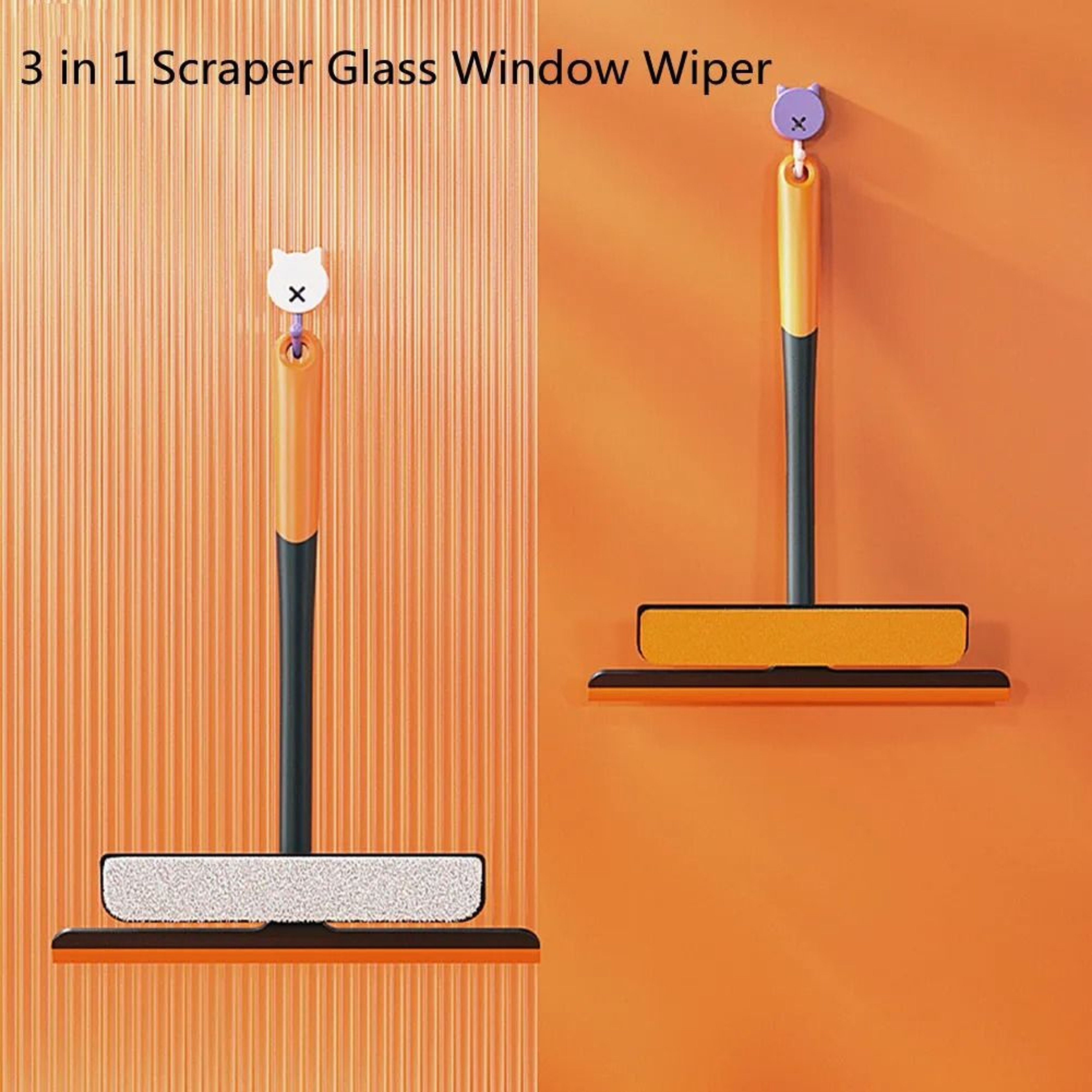 ClearSwipe Shower Squeegee With Holder Multipurpose Glass Cleaning Squeegee For Bathroom Mirror Win 7