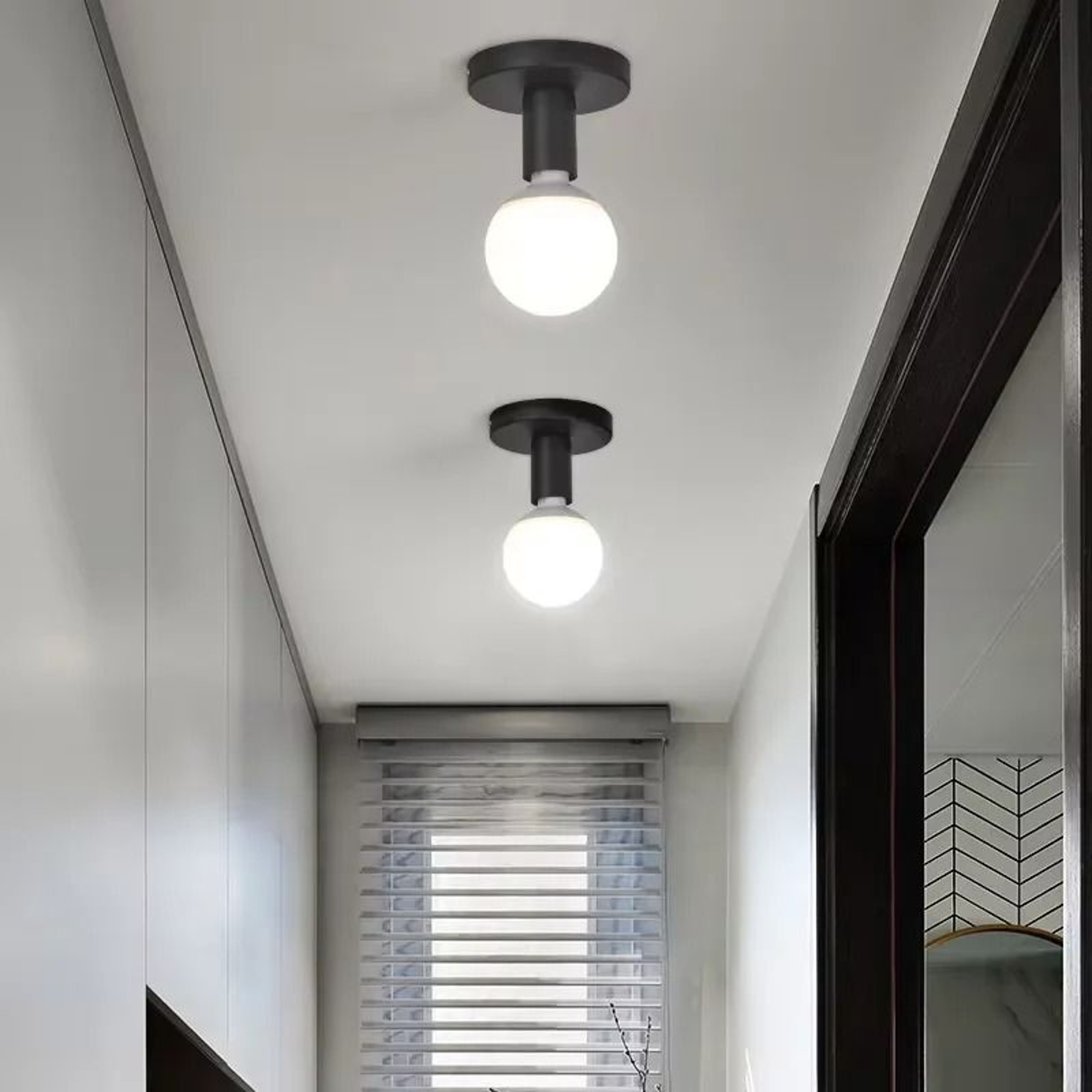 Modern E27 Lamp Base Holder Nordic Iron Wall And Ceiling Light Socket 5