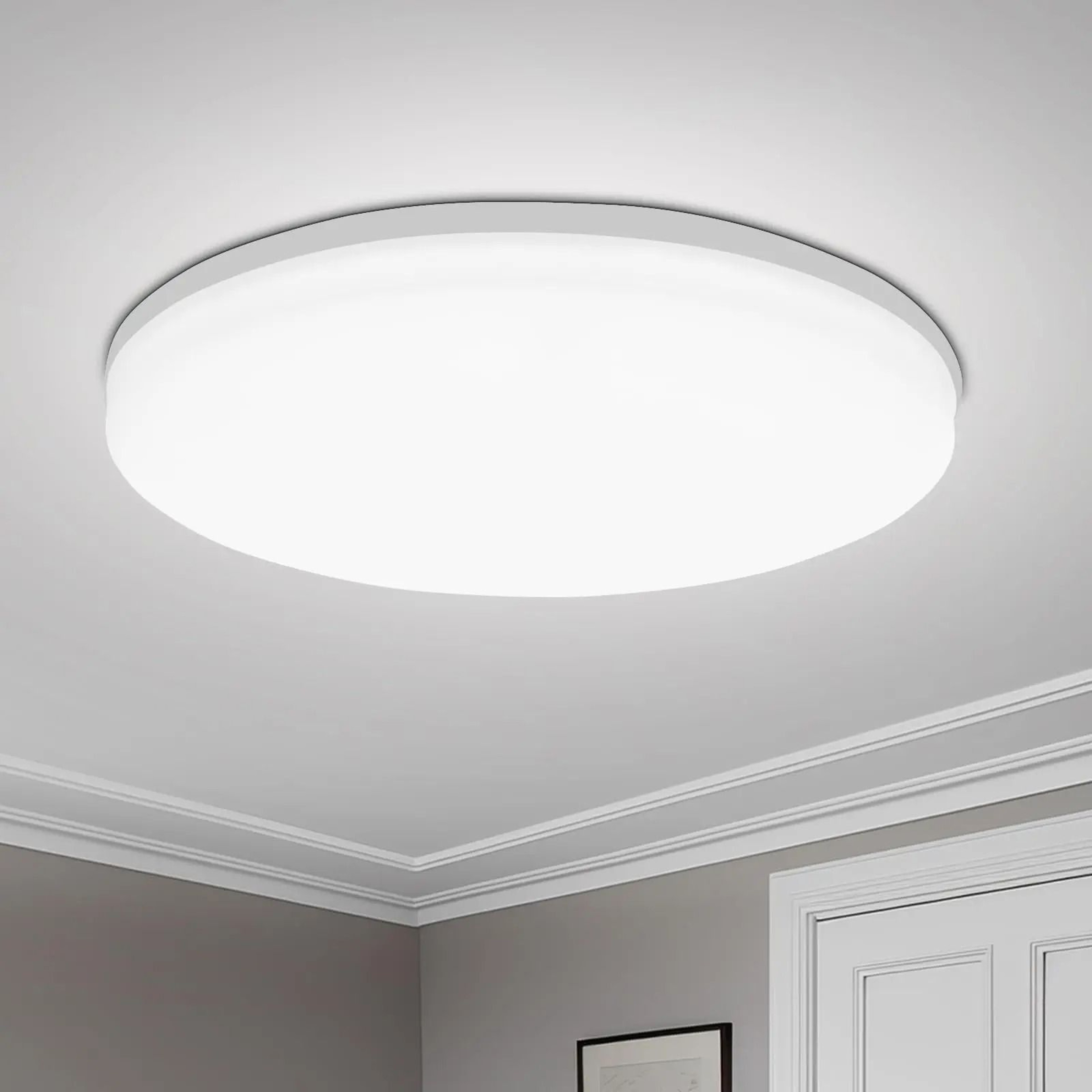 Modern Round LED Ceiling Light Energy Efficient Flush Mount Fixture 1