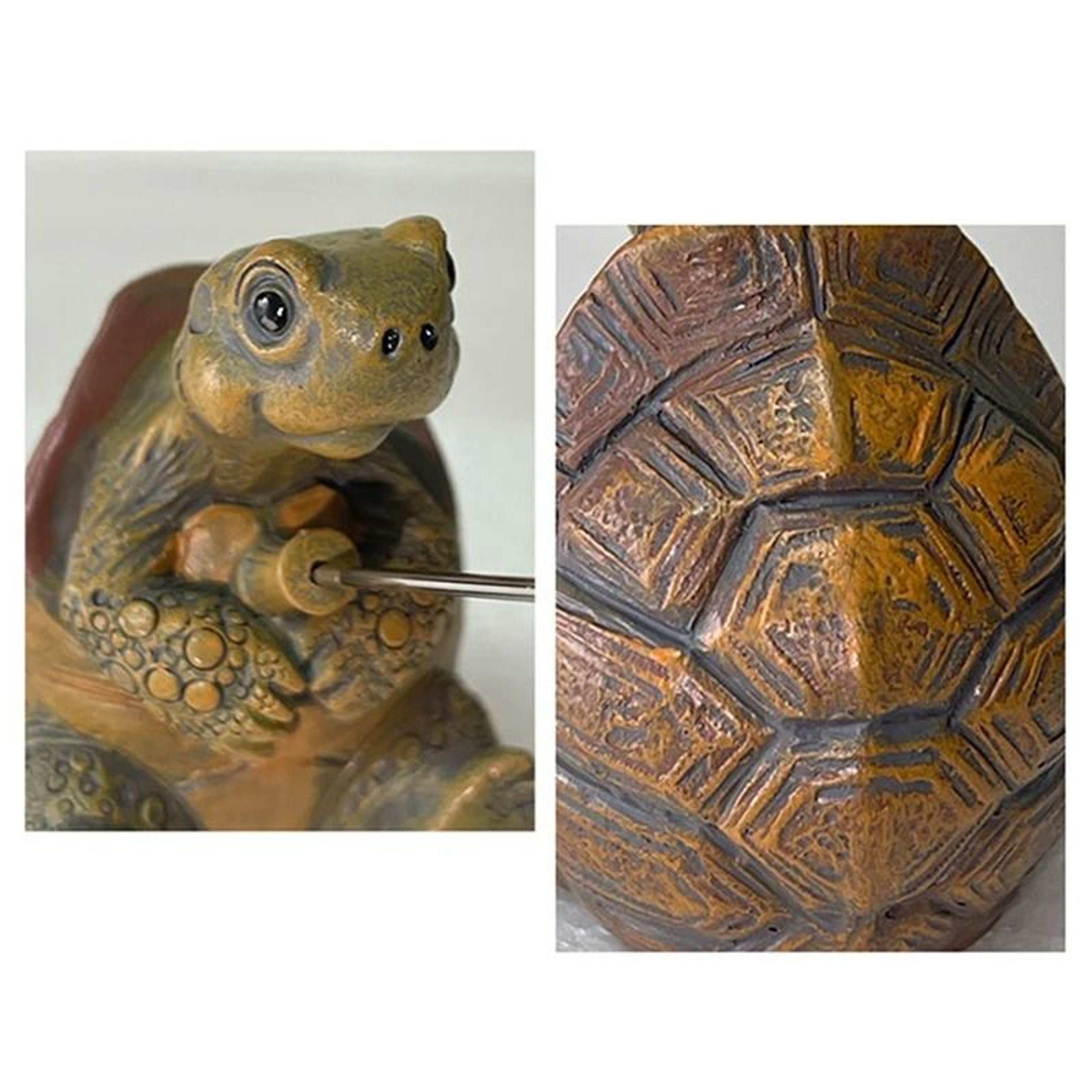 Creative Turtle Garden Statue Resin Fishing Turtle Outdoor Decor 3