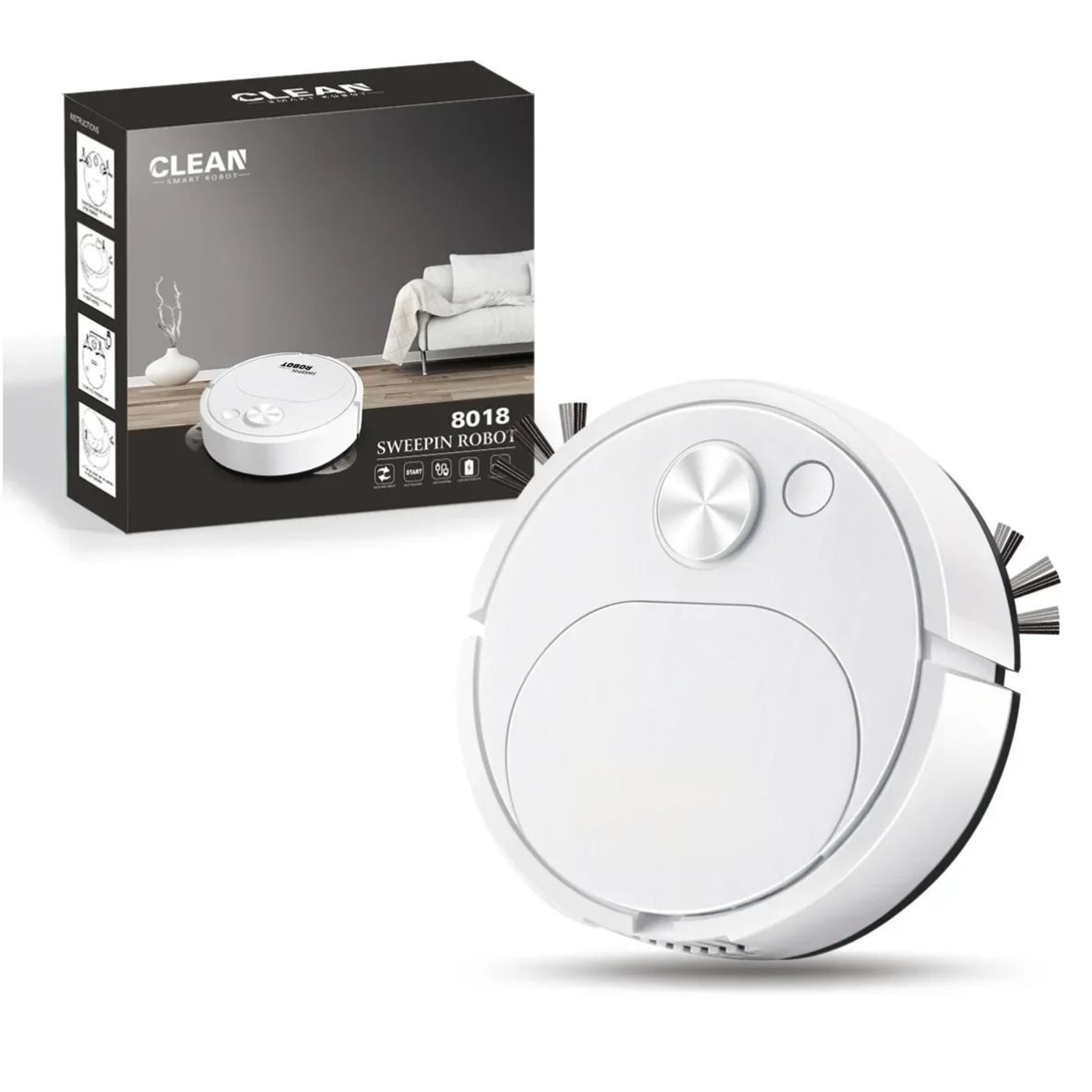 Smart Robot Vacuum Cleaner 3 In 1 Automatic Floor Cleaner With Mop 1