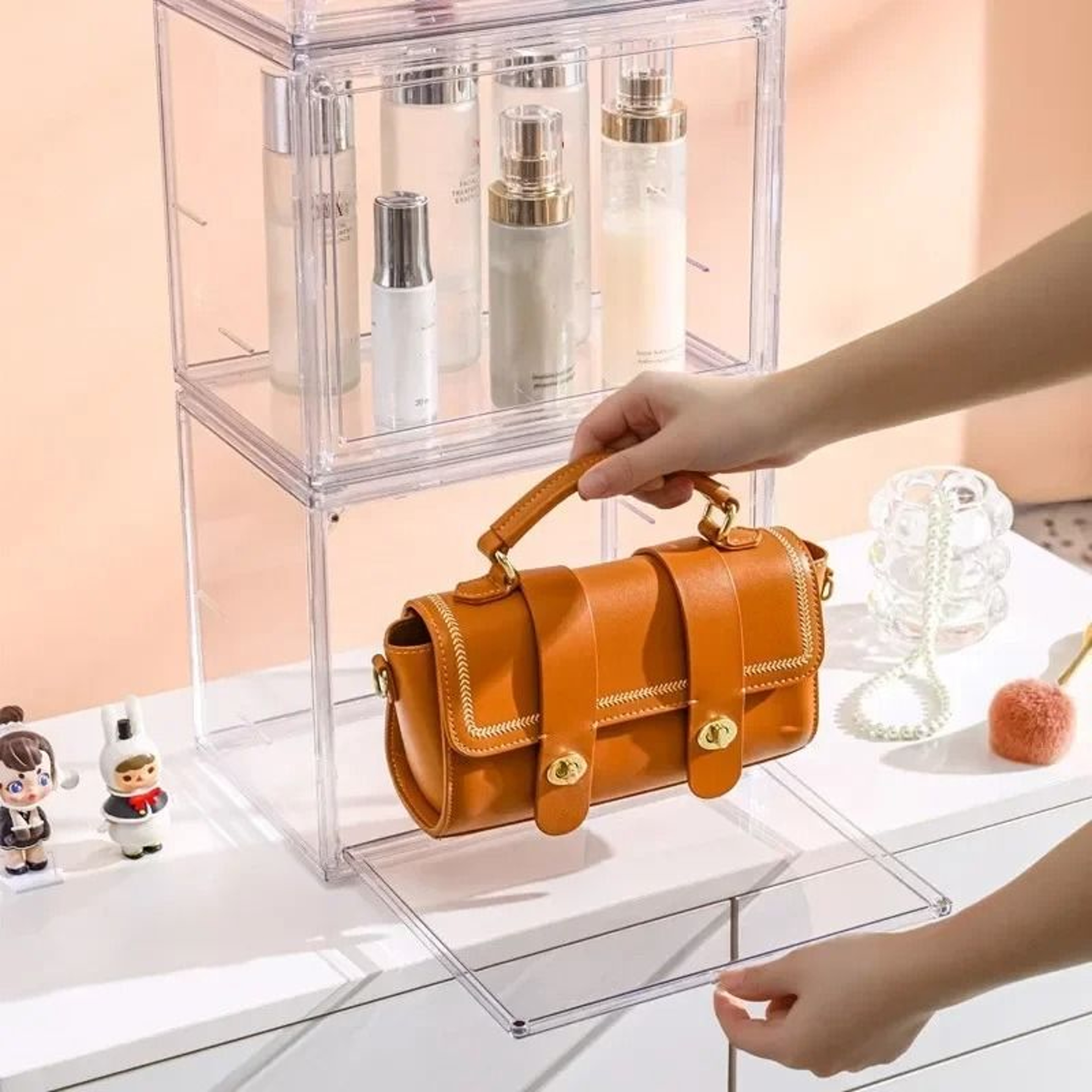 Clear Stackable Display Box Dustproof Collectible Figure Display Case 5
