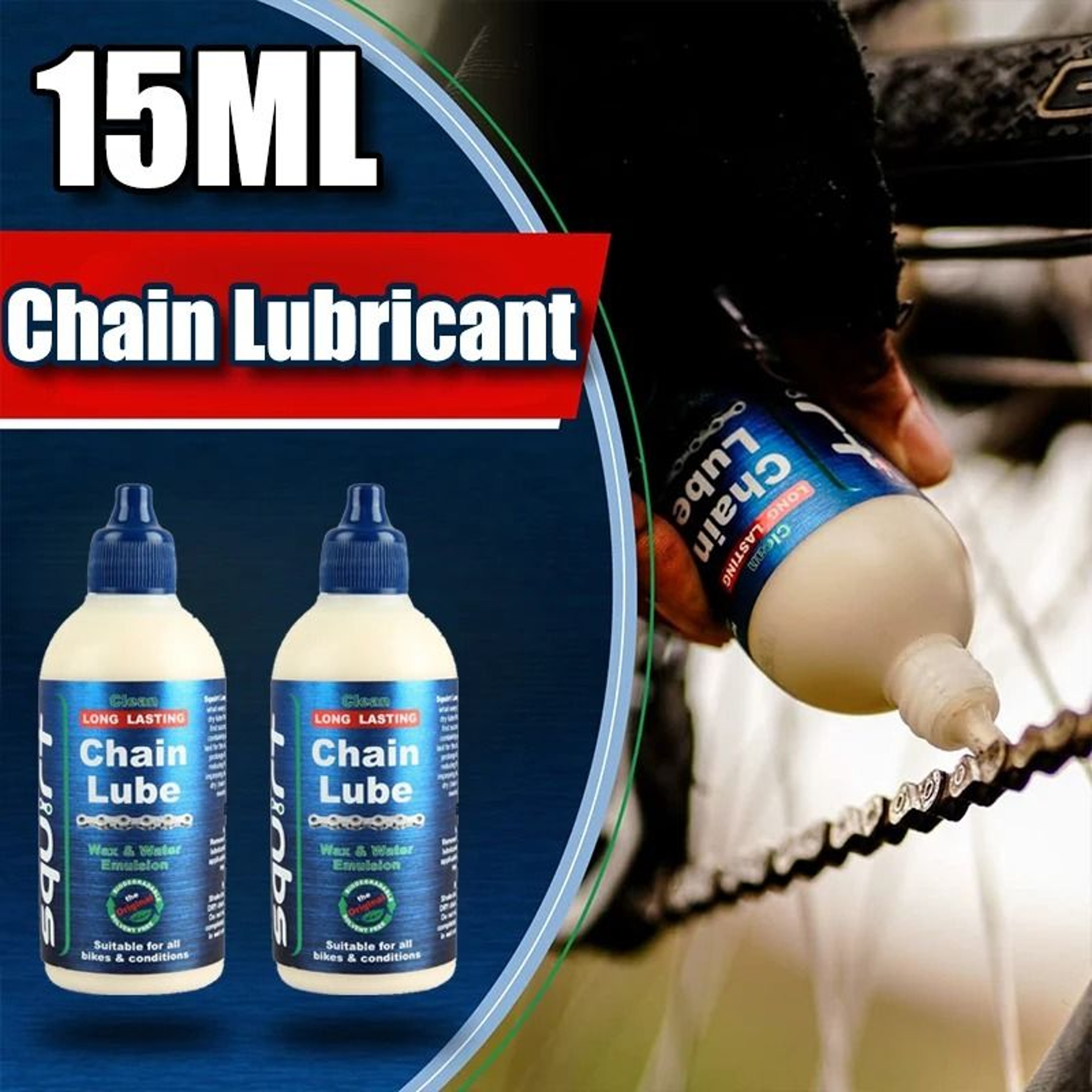 SmoothRide Bicycle Chain Lubricant Oil Bike Chain Wax Maintenance Oil 15ml 15