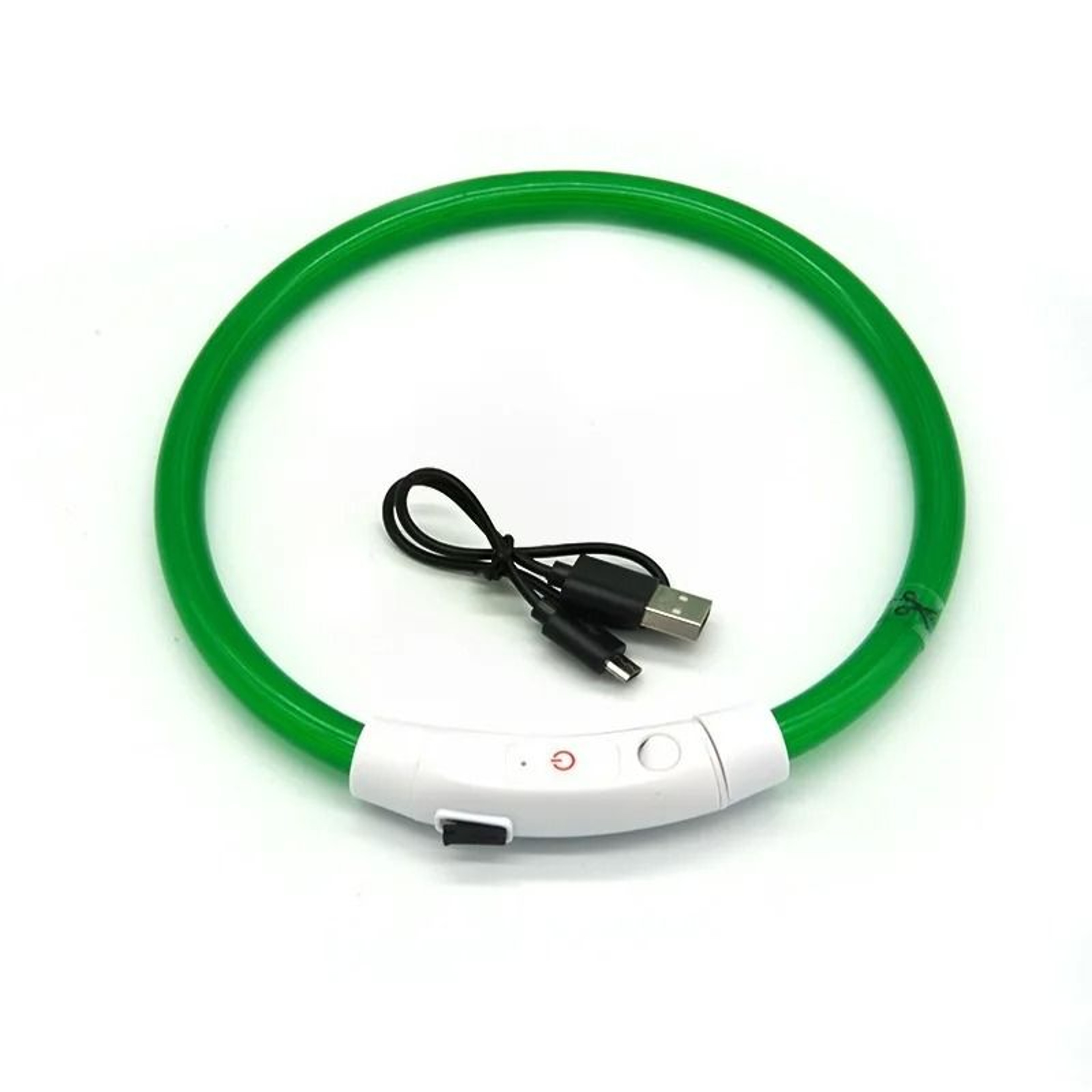 USB Rechargeable LED Dog Collar Fiber Optic Light Up Dog Collar For Night Safety 6