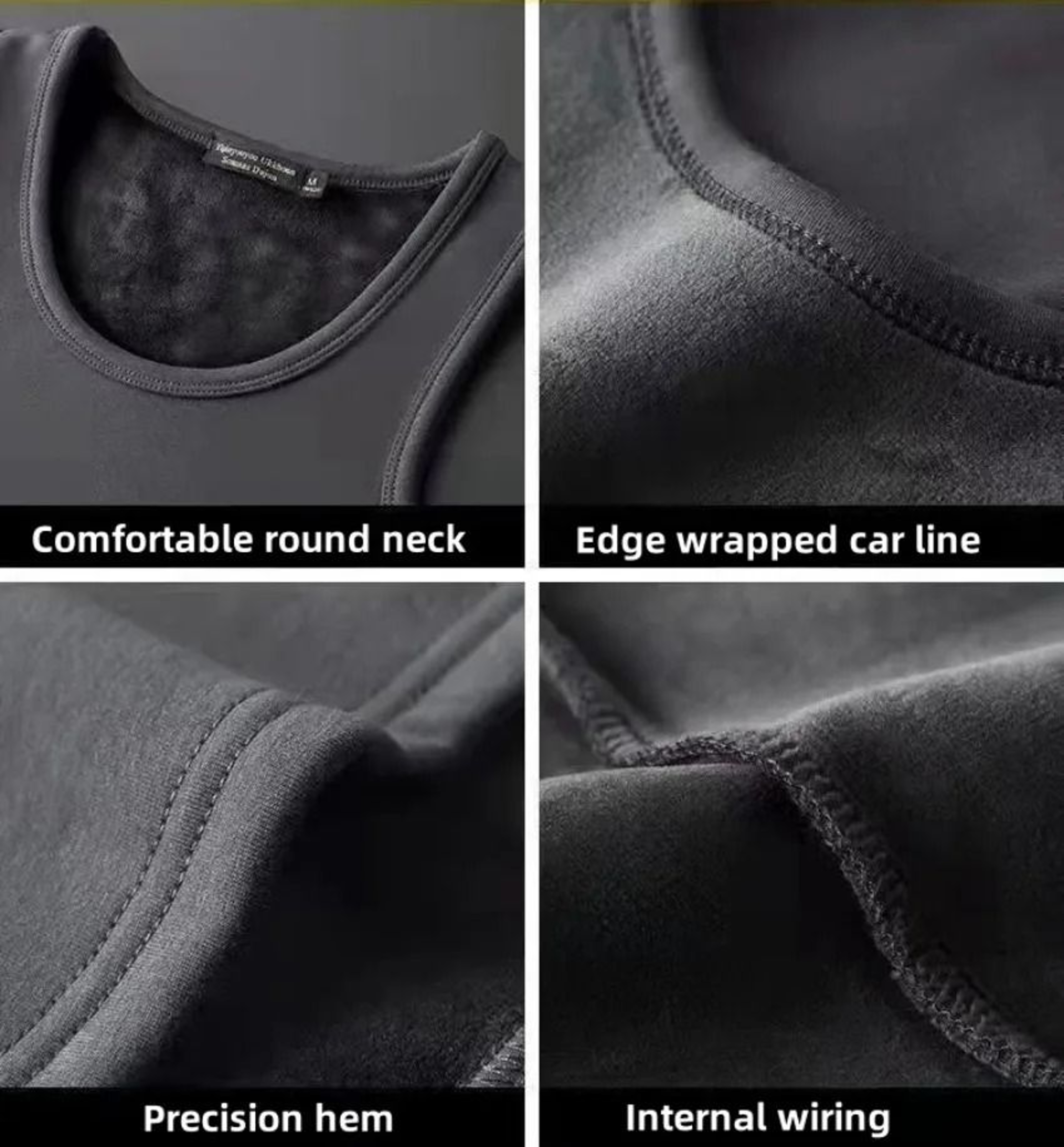 Mens Thermal Sleeveless Vest Warm Winter Base Layer Undershirt 7