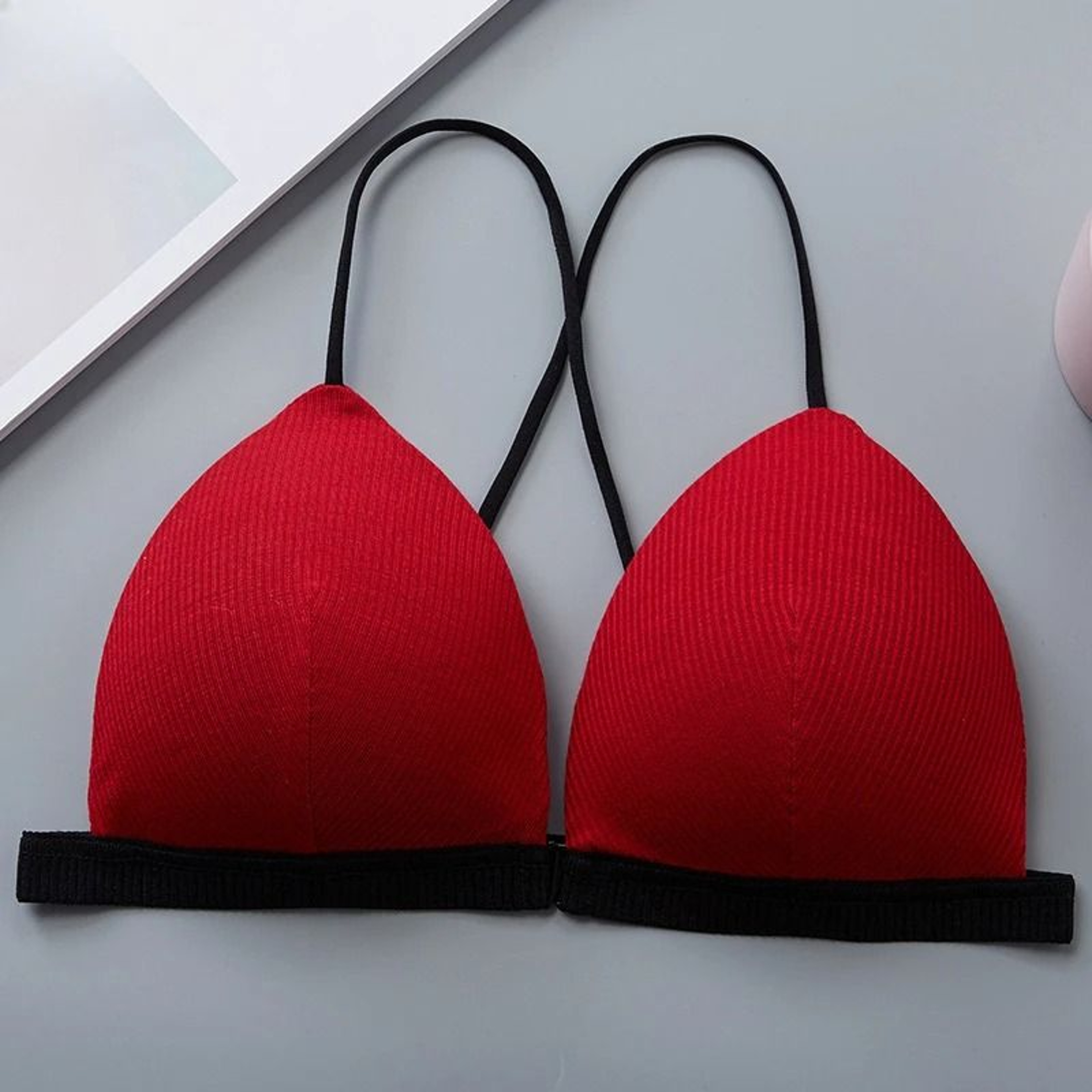 Womens Front Closure Push Up Bra Seamless Deep V Bralette Soft Comfort Lingerie 10