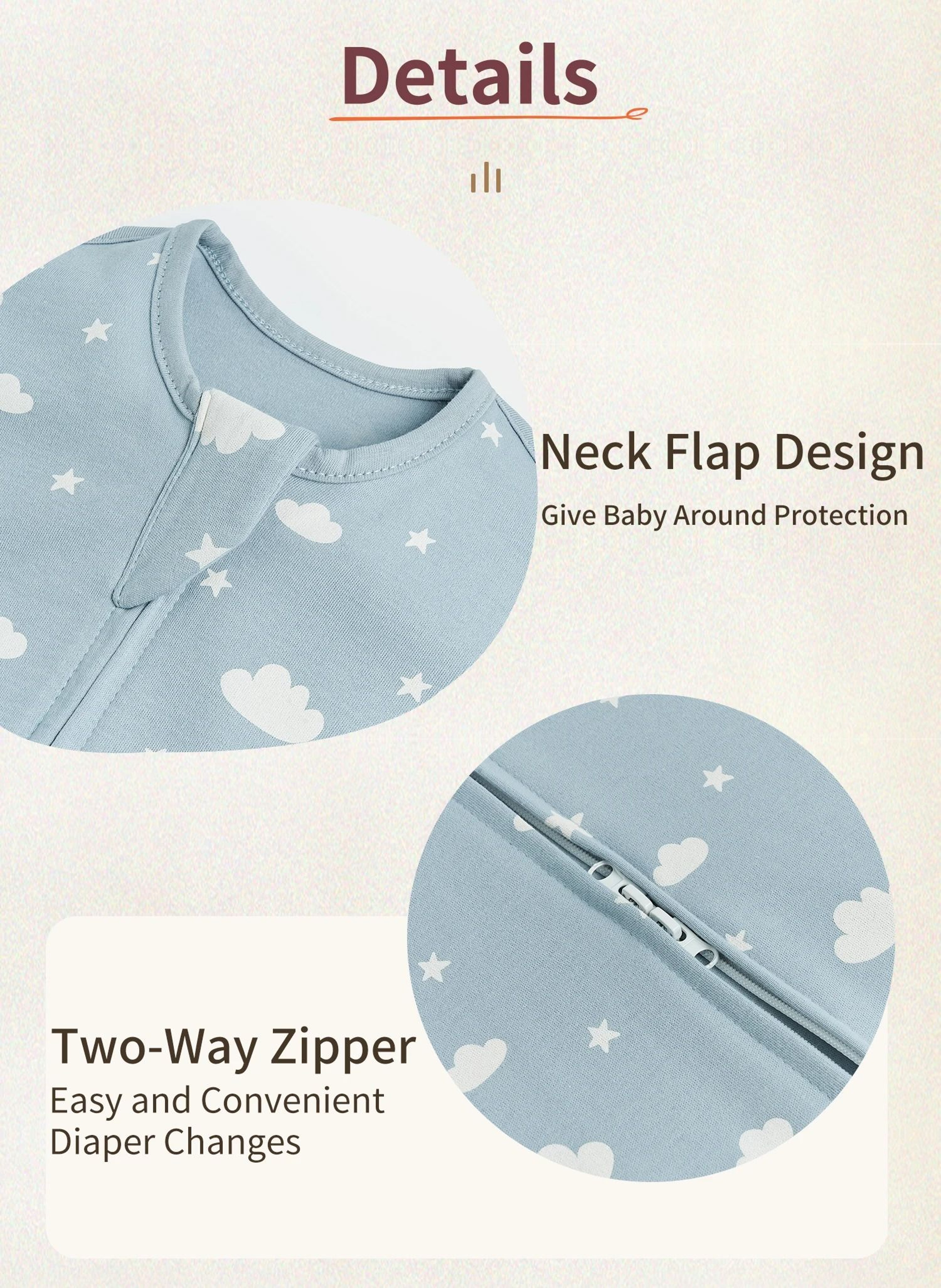 INSULAR Baby Sleeping Bag Cotton Newborn Swaddle Blanket Breathable Infant Sleep Sack 13