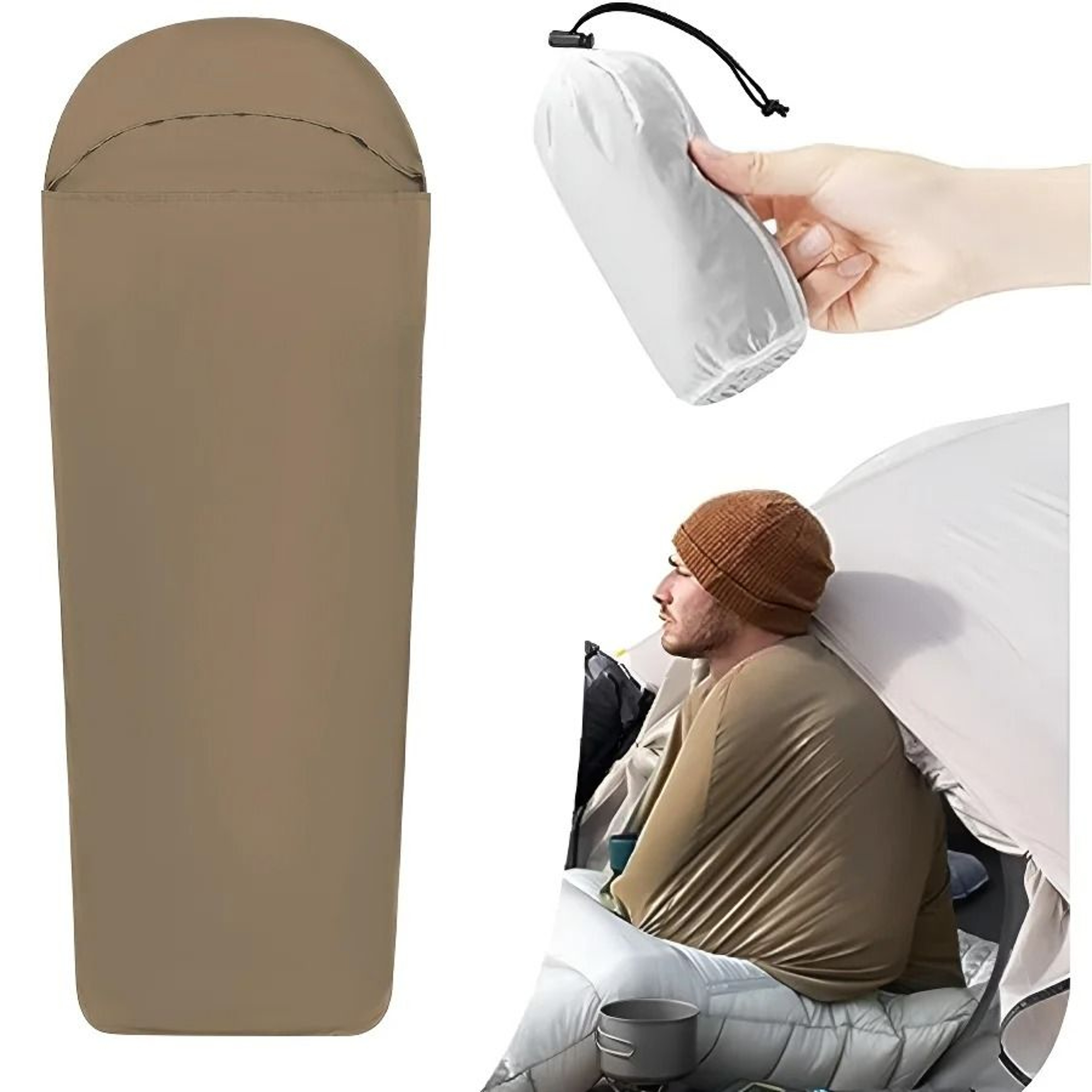 Ultralight Sleeping Bag Liner Lightweight Travel Sleep Sack Portable Travel Sleeping Bag Liner For  9