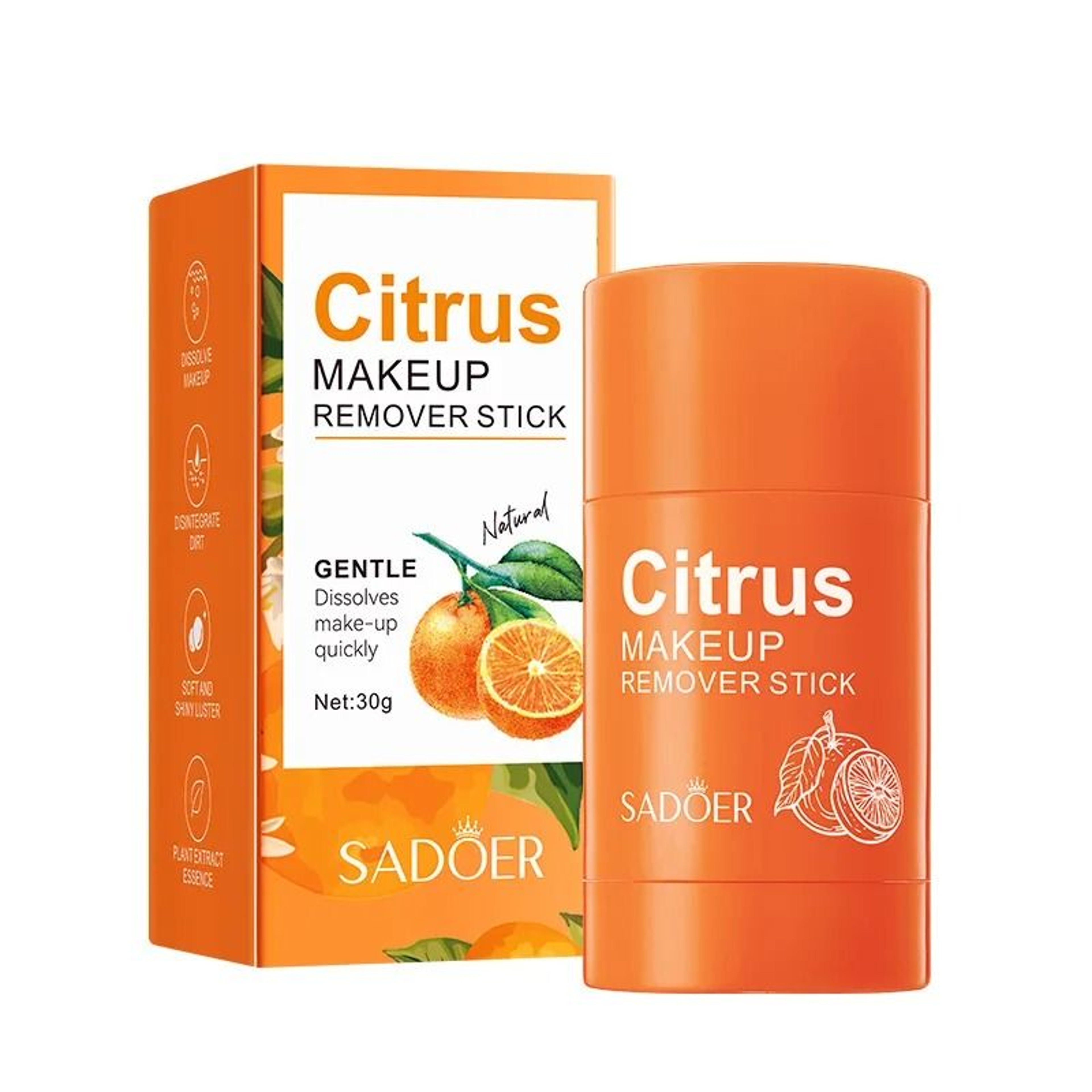 Citrus Makeup Remover Stick Portable Cleansing Balm Stick Deep Cleansing Makeup Removal Balm For Fa 5
