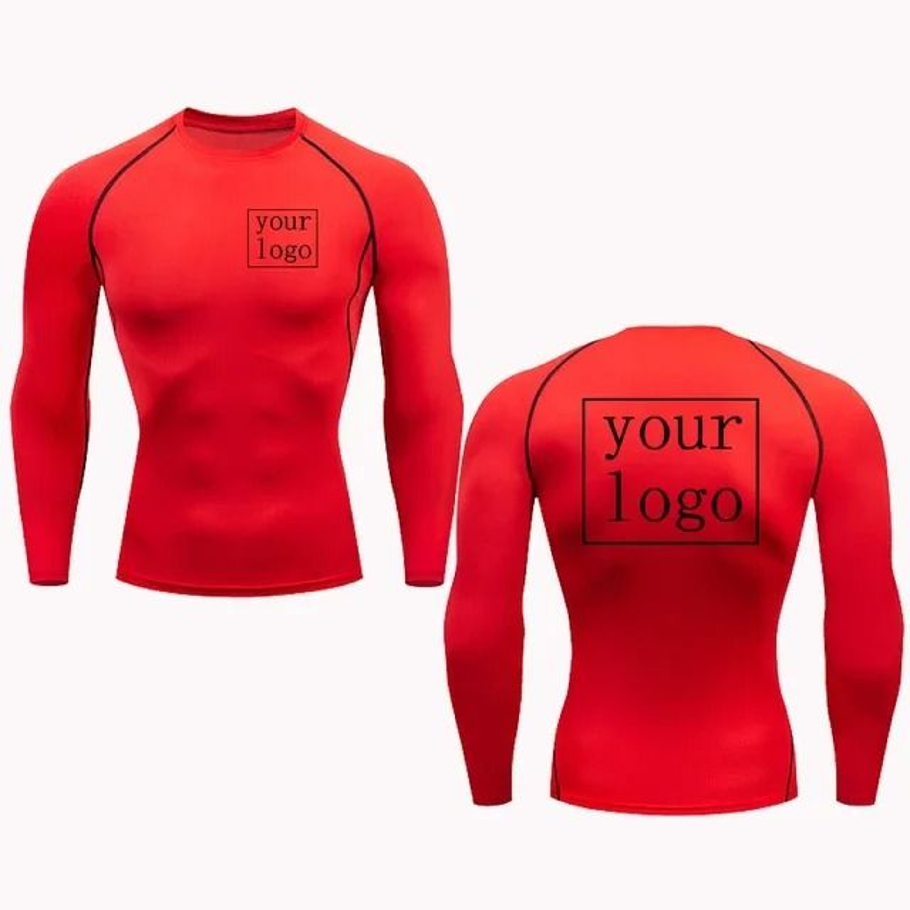 Custom Logo Compression T Shirt Quick Dry Workout Gym Tee For Men And Women 2