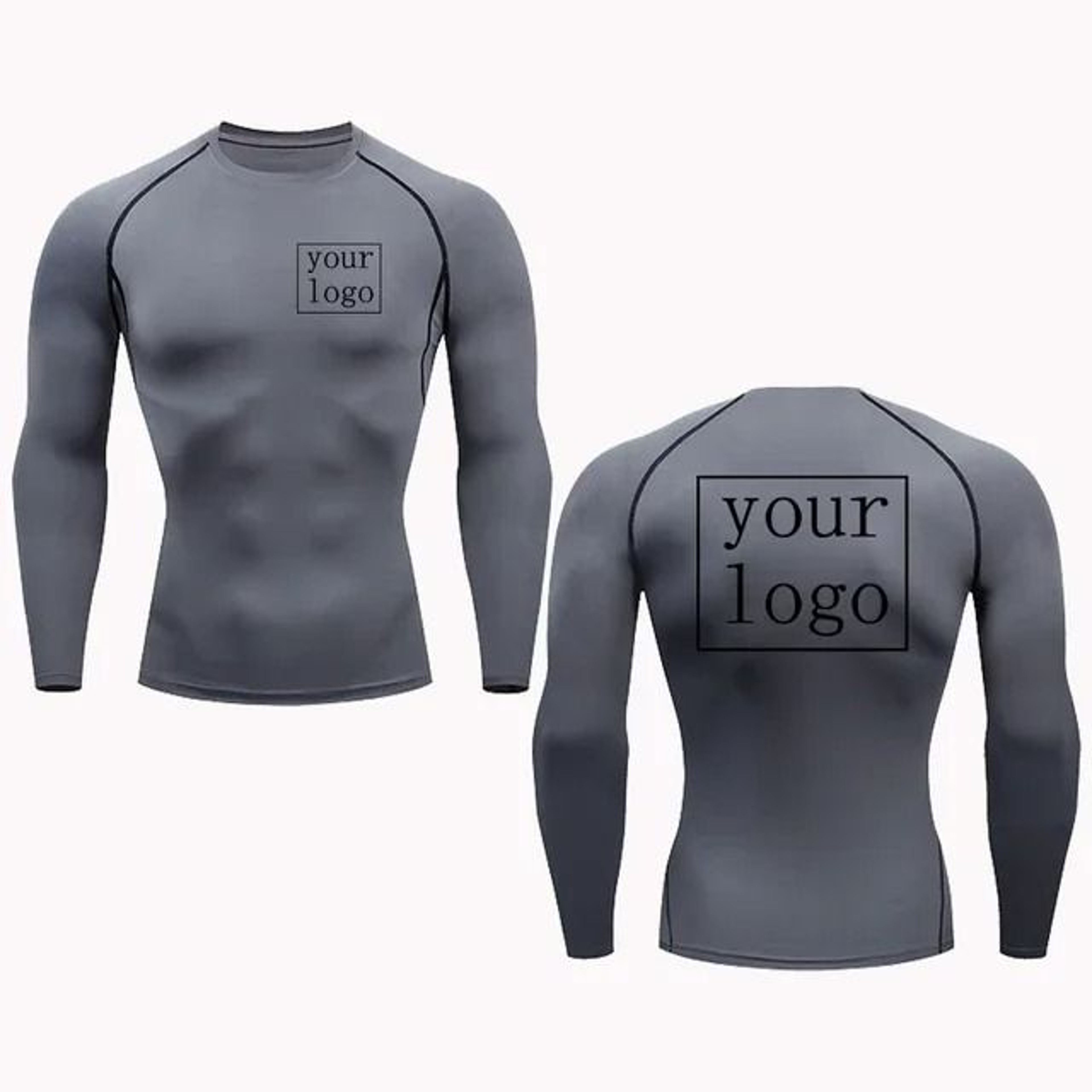 Custom Logo Compression T Shirt Quick Dry Workout Gym Tee For Men And Women 4