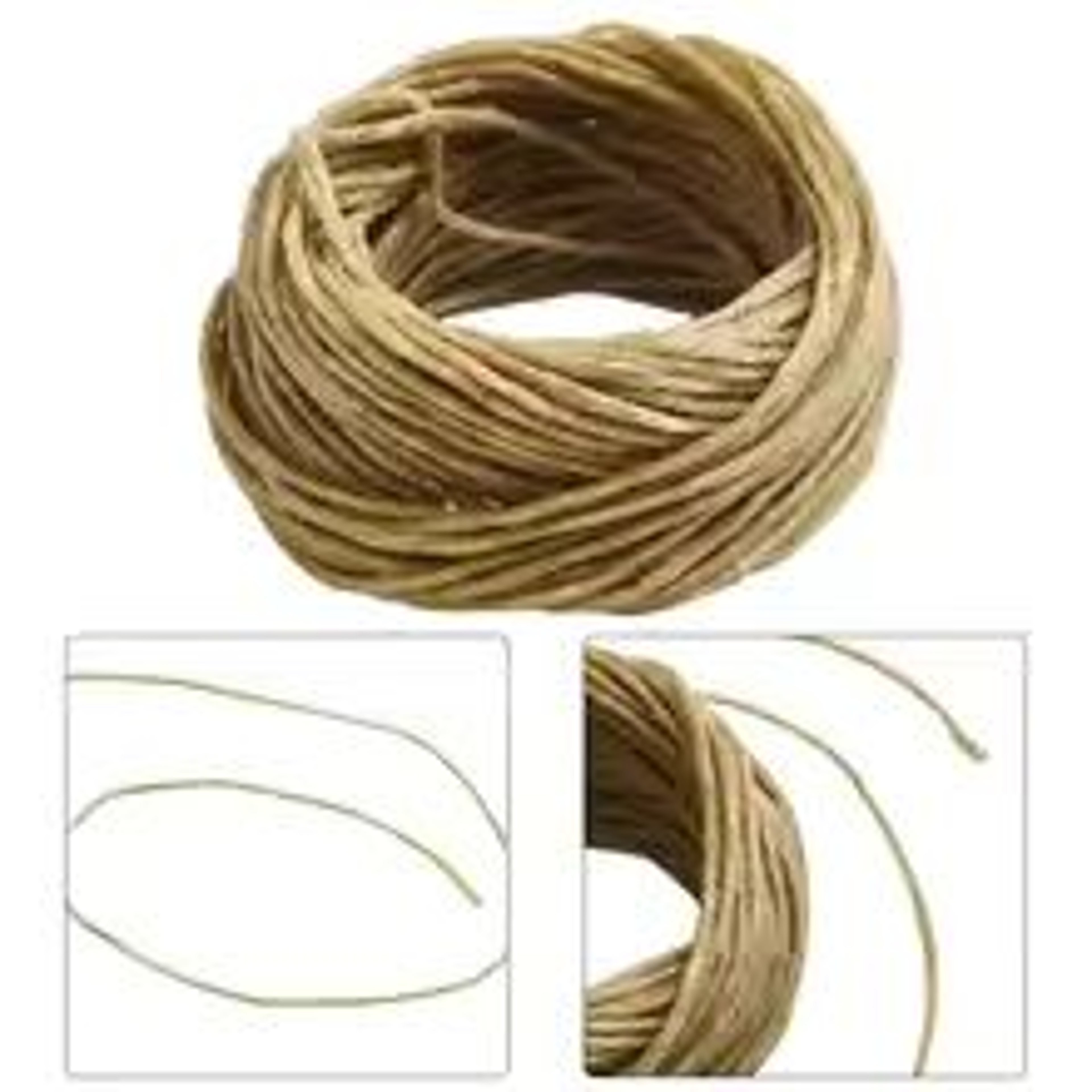 Natural Beeswax Candle Wick Roll Organic Hemp Wick For DIY Candle Making 6