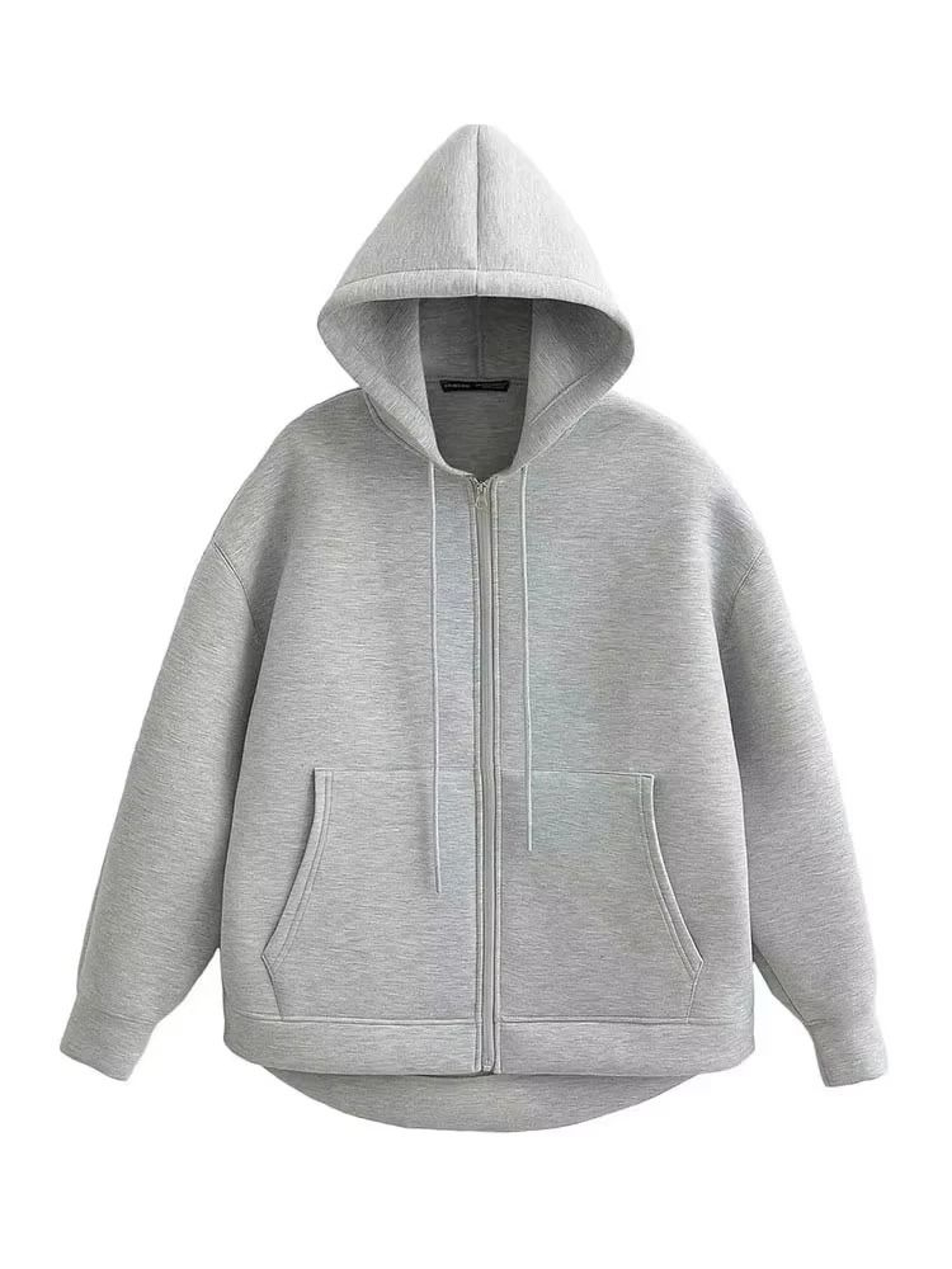 HH Oversized Zip Hoodie Jacket Womens Loose Fit Streetwear Hooded Sweatshirt Coat 2