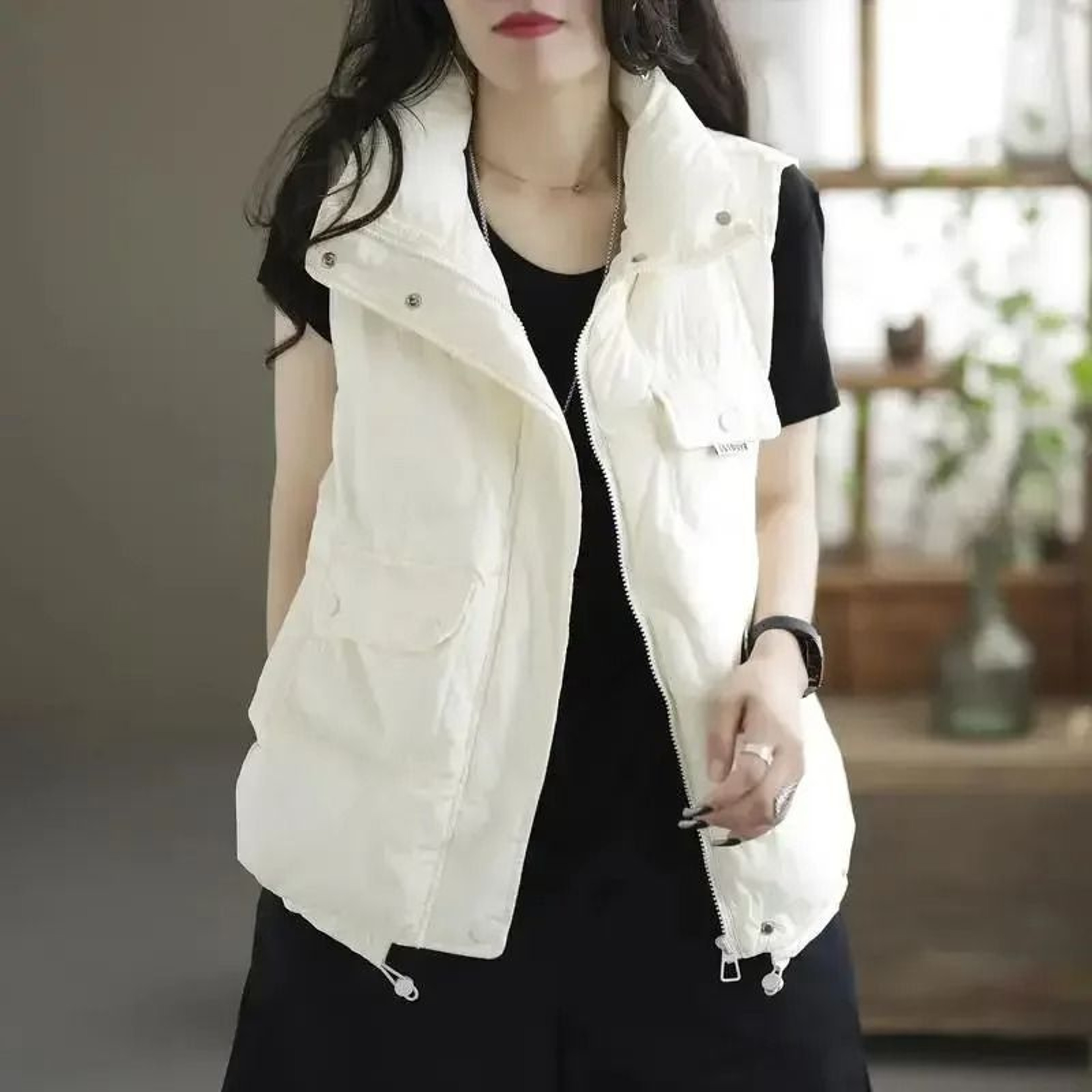 Lightweight Womens Puffer Vest Sleeveless Winter Down Vest Jacket 4